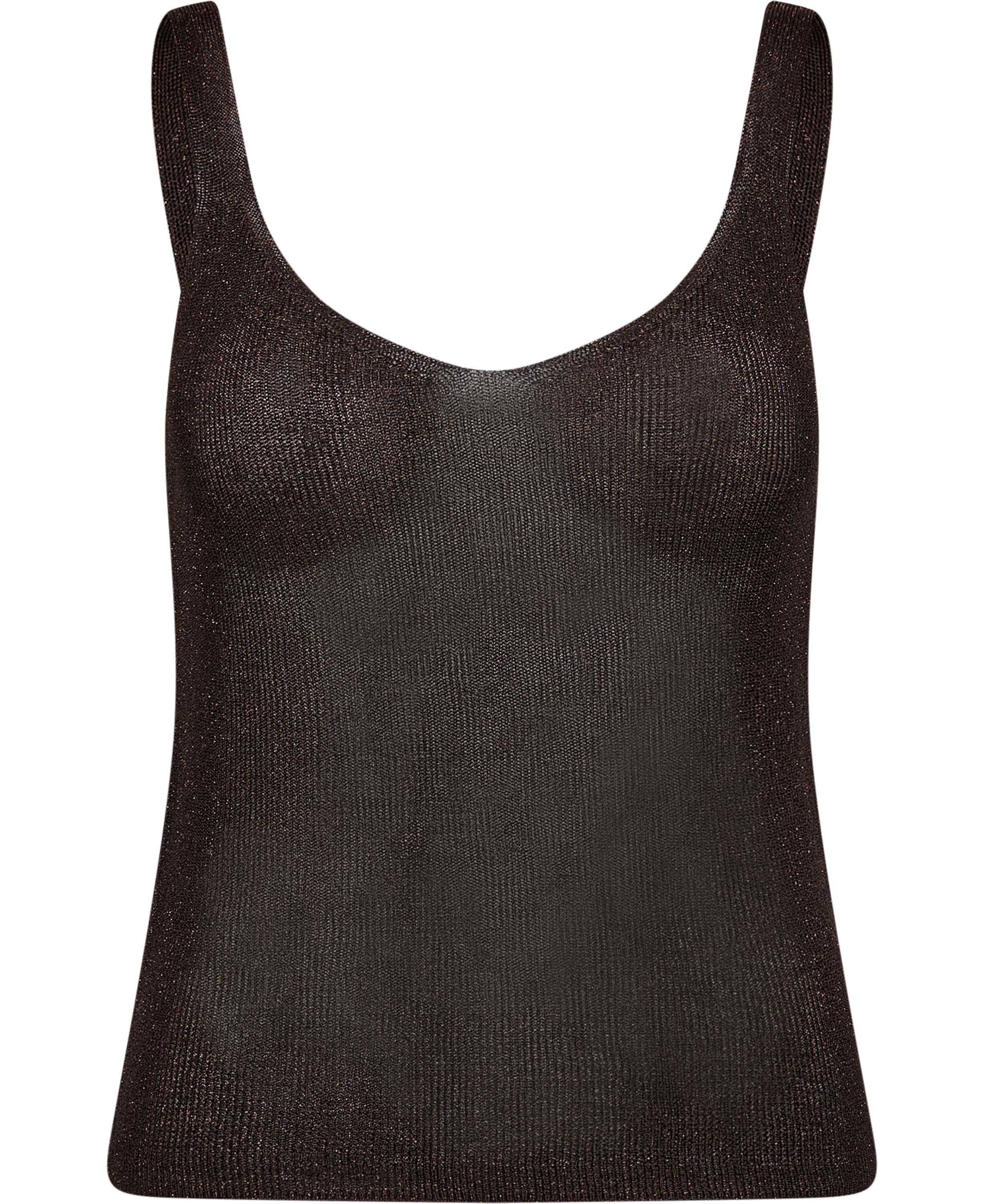 Lurex Knitted Vneck top