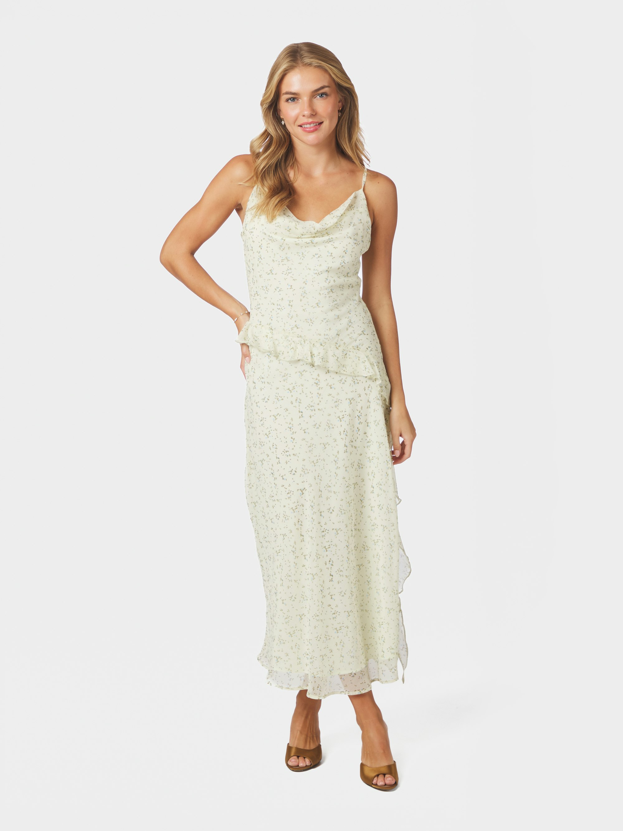 Belena Leafy Ditsy Dress
