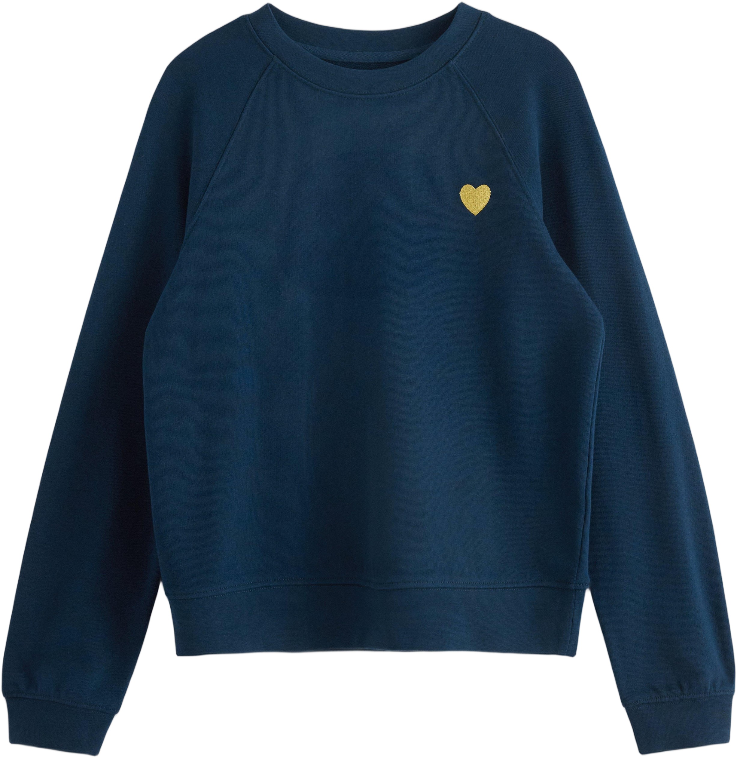 Sweatshirt i Mjuk Bomull med Avslap