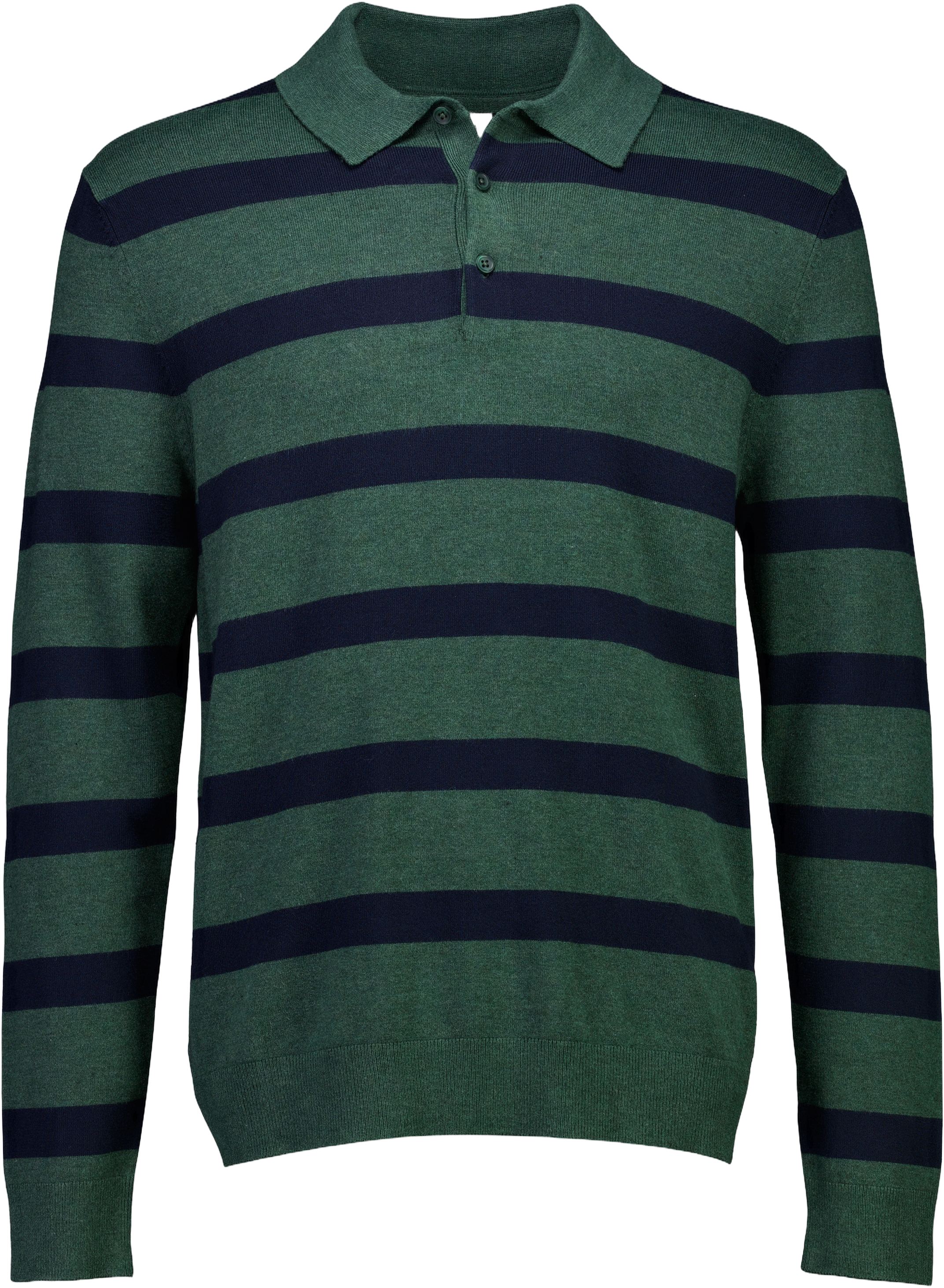 Ecovero Striped L/S Polo