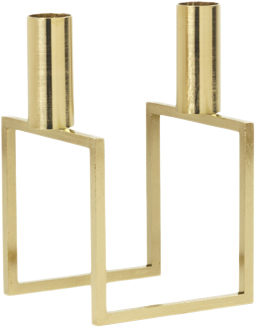 Line Candle Holder Gold Plating