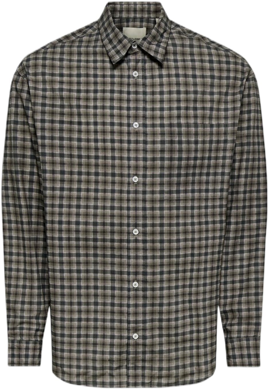 Onsbali Poplin Checked RLX FIT L/S - DKK 180 - Spar 40%