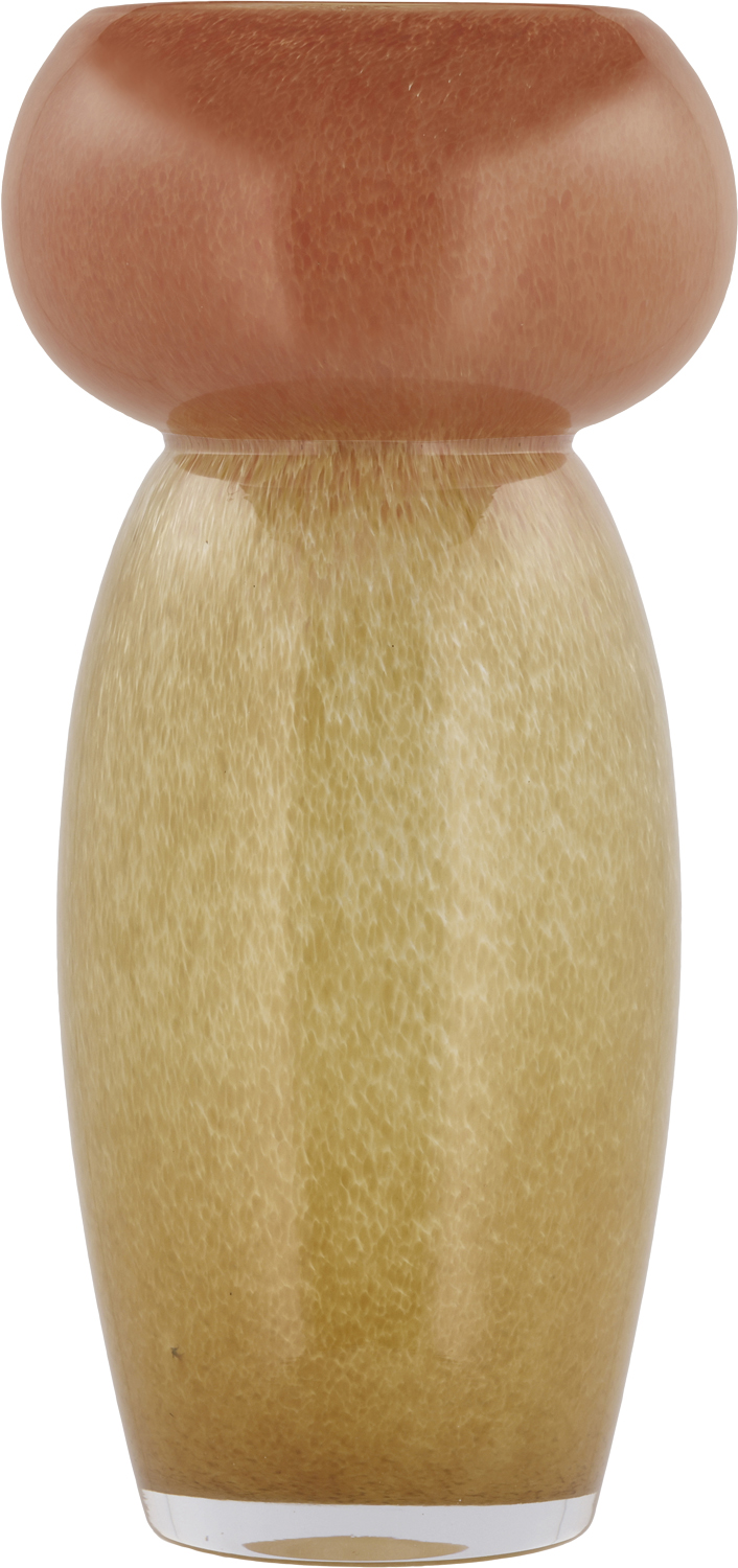 Vase Styles 14,5 x 30 cm Gul/amber Glas