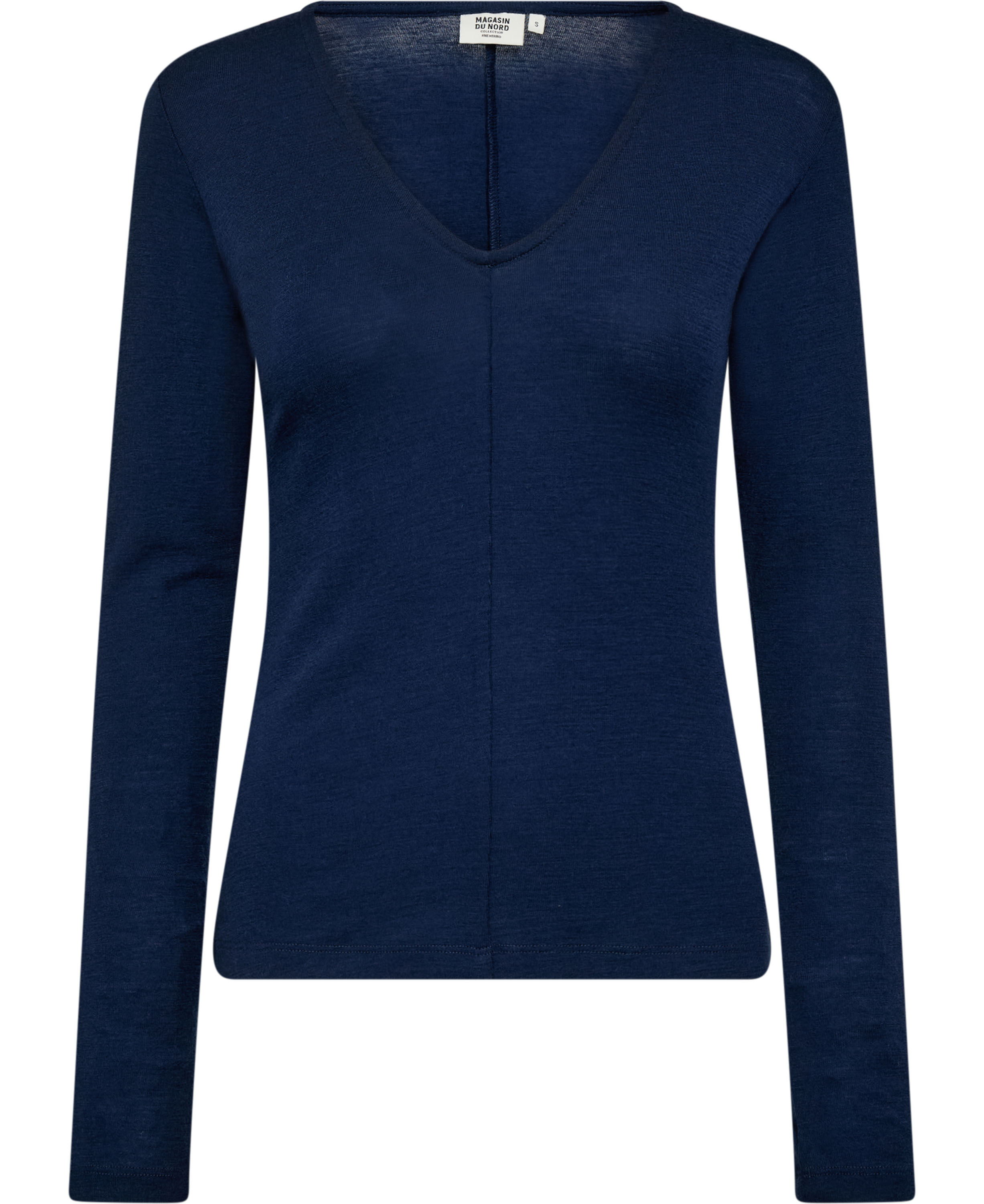 Cilla 16 Vhalset Bluse – 100% Merino Wool RWS