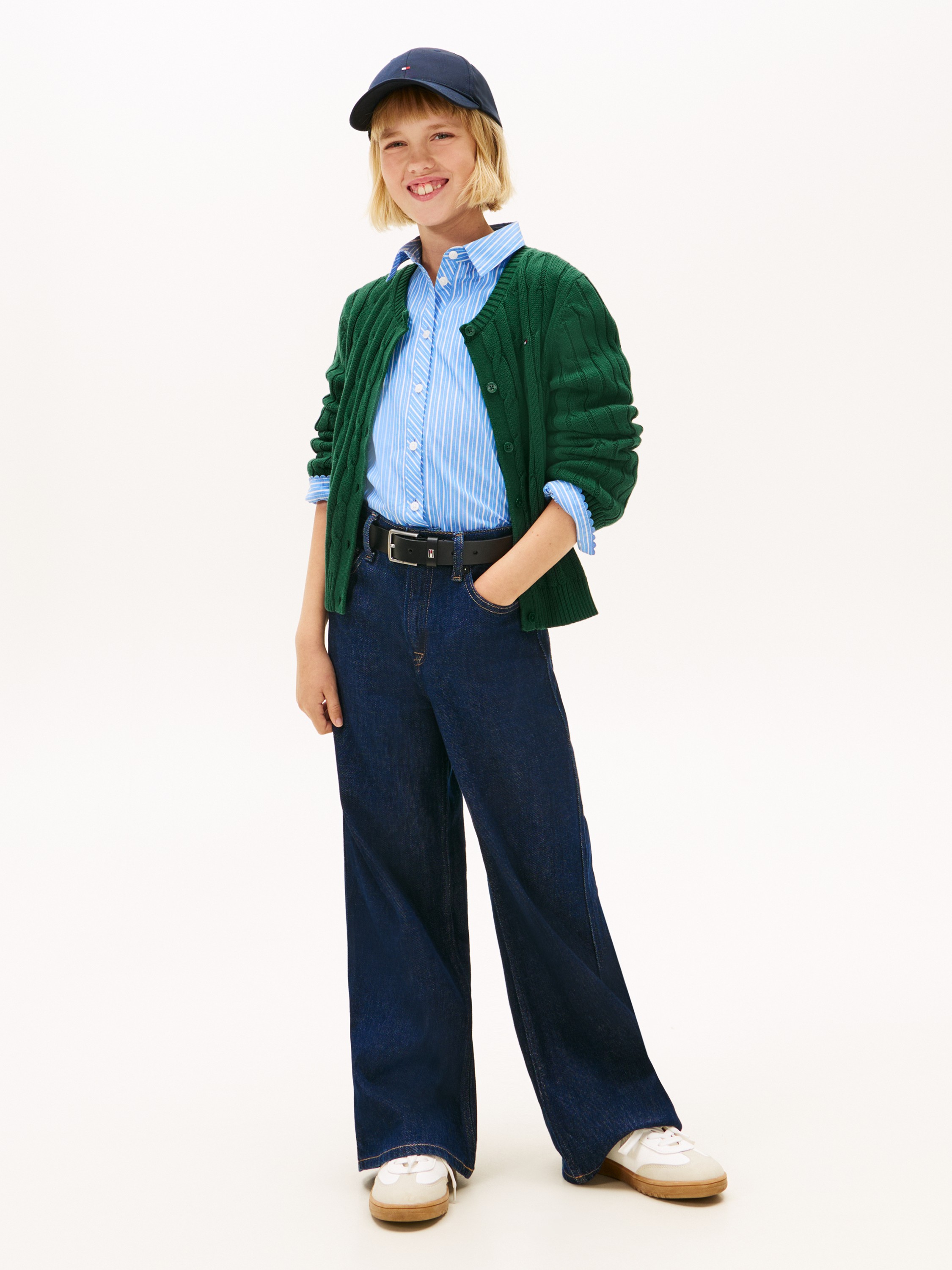 Mabel Flag Embroidery Wide Leg Jeans - Køb til DKK 370 - Spar 30%