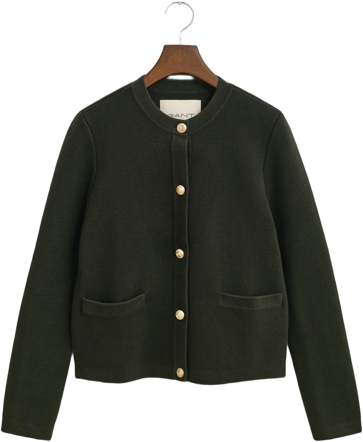 Contrast Knit Cardigan
