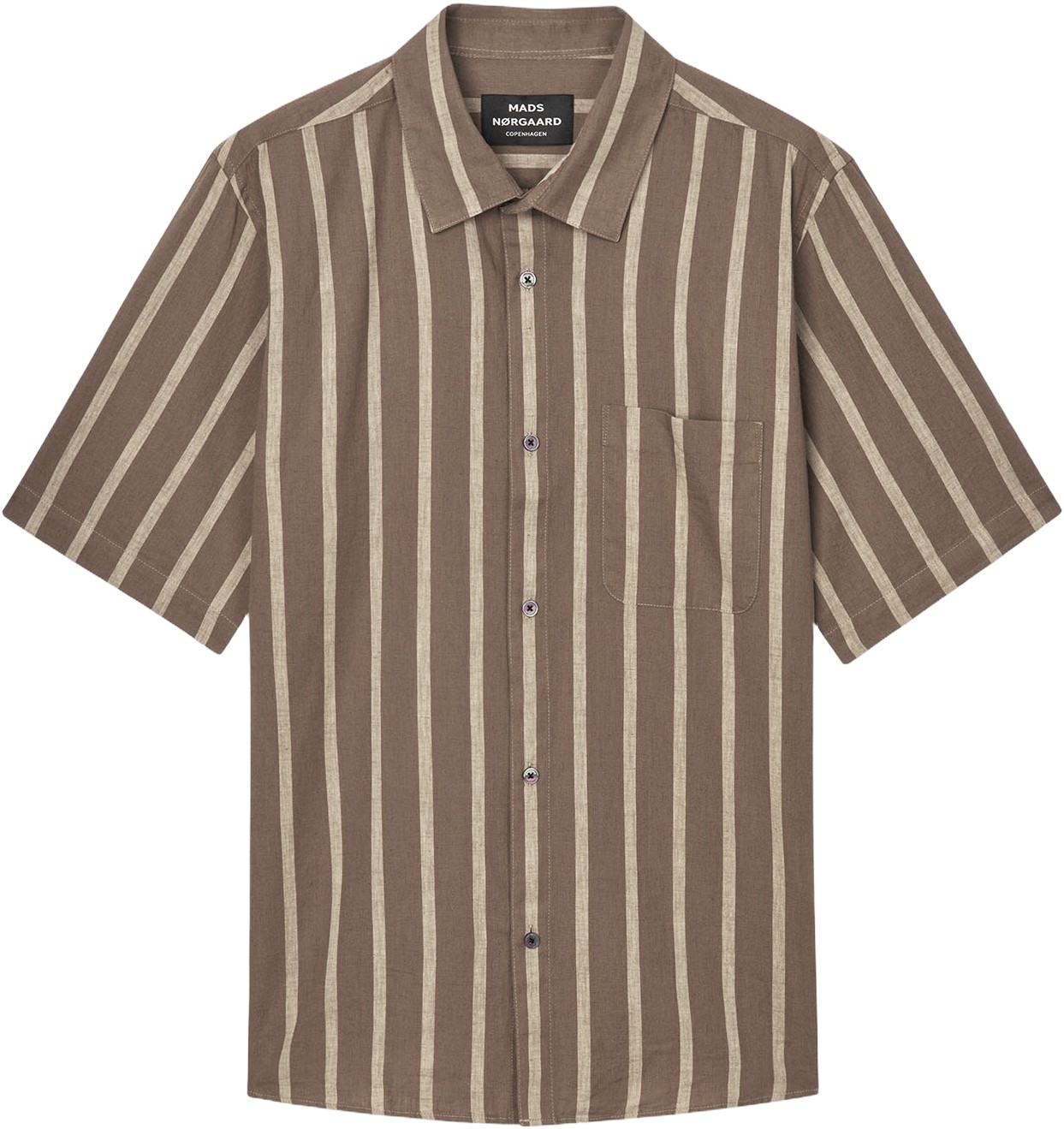 Cotton Linen Victor Stripe Shirt SS