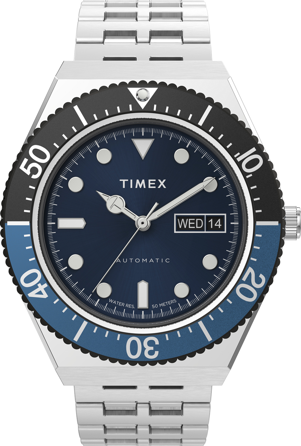 M79 Automatic 40mm Blue Dial Black And Blue Top Ring