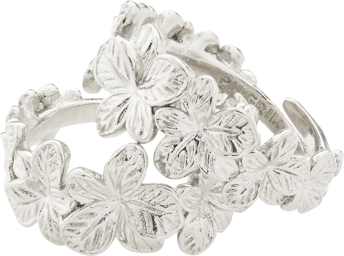 Charmaine Recycled Rings 2in-1 set Gold-plated
