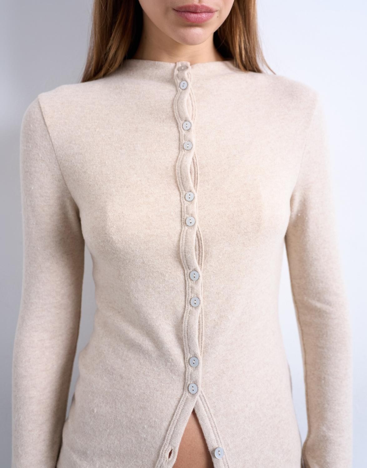 Tsagrete LS Button Cardigan TOP JRS