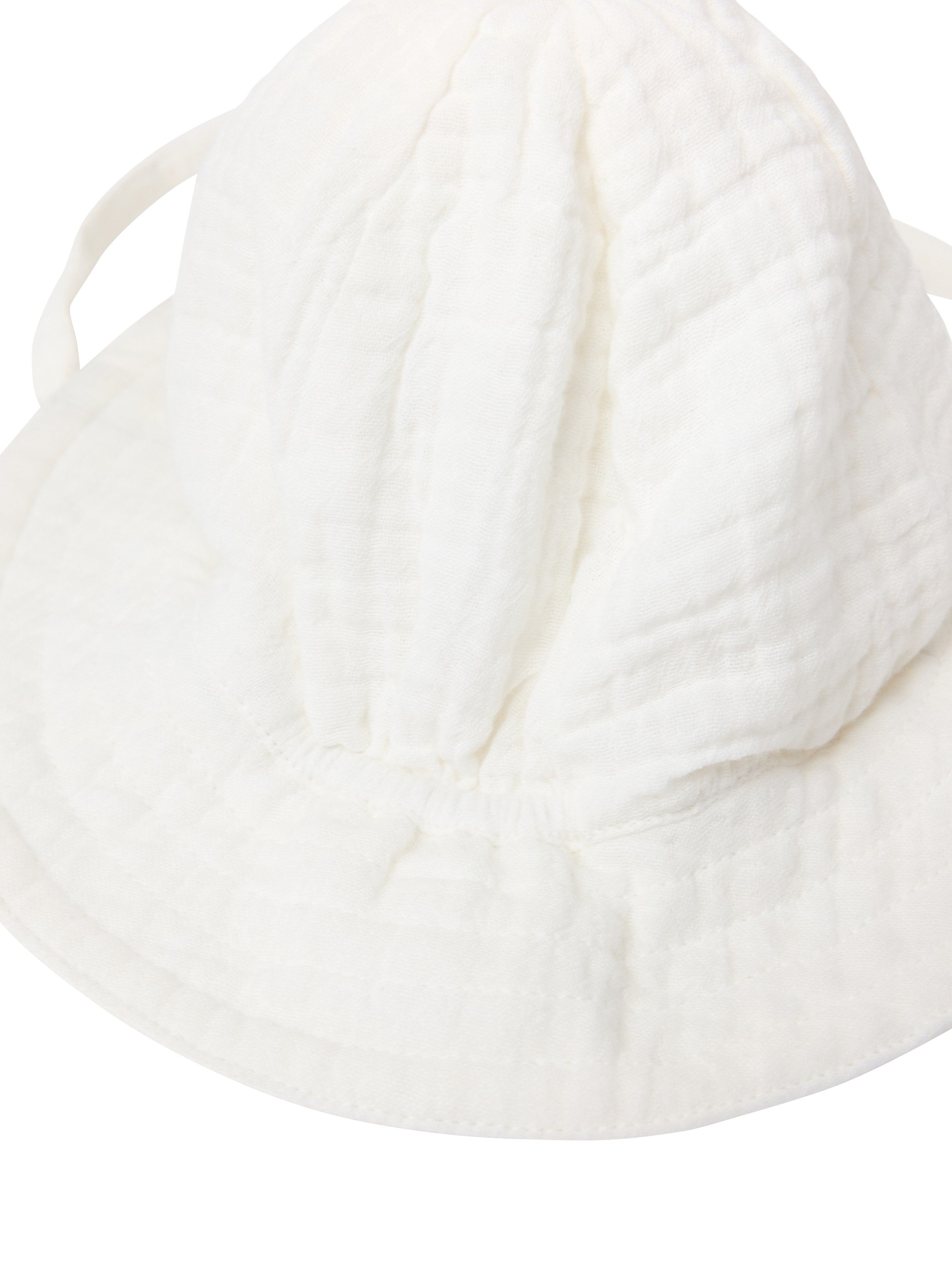 Woven sun hat in With tie Band.