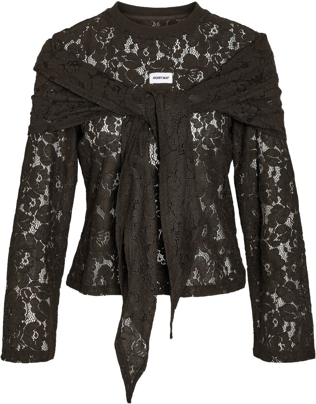 Nmvenna L/S Scarf Lace TOP