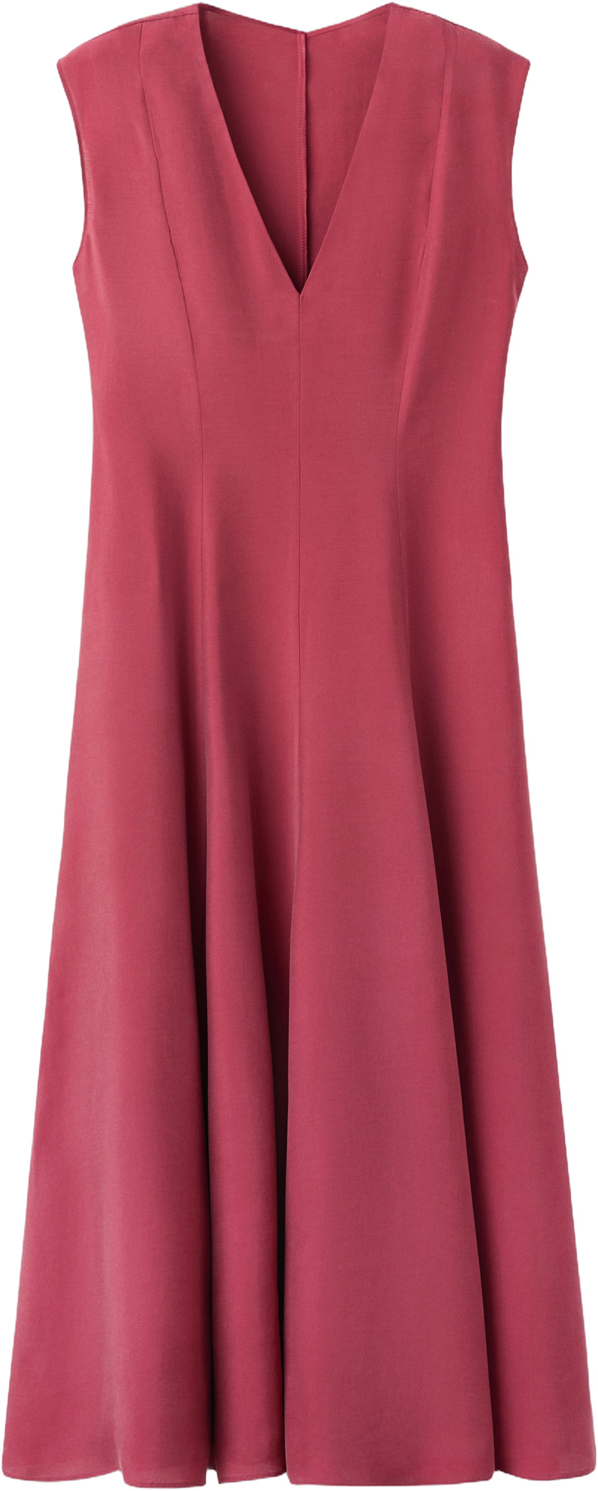 Midi Dress With Vneck