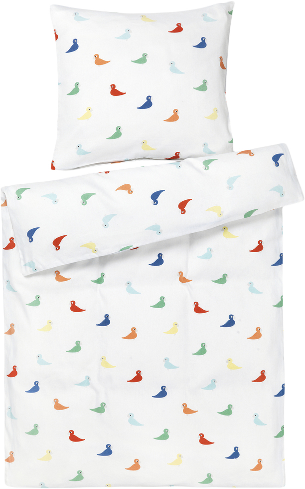 Sengetøj Sangfugl Baby 70x100cm DK Multi