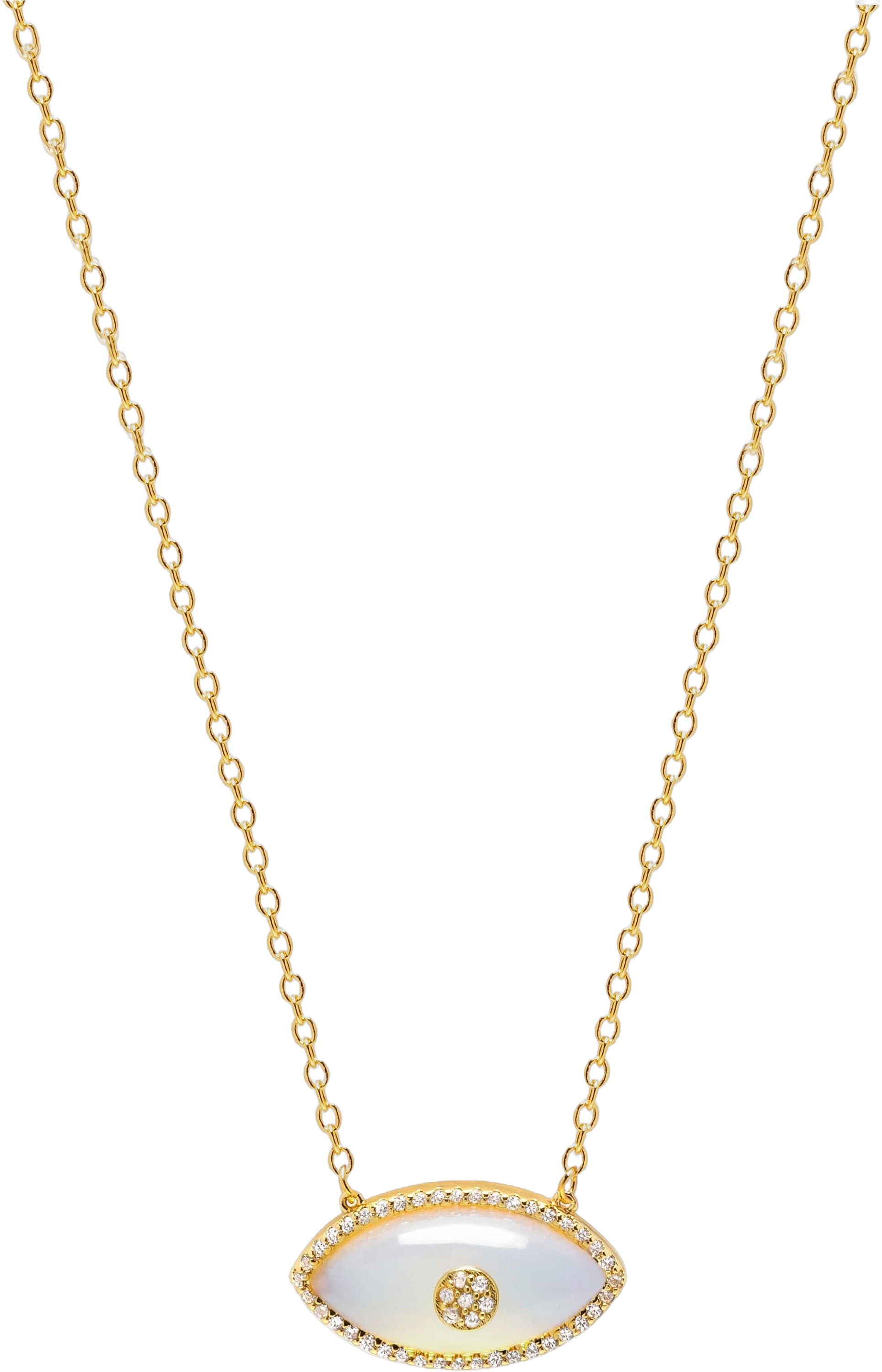 Women's Moonstone Evil Eye Necklace