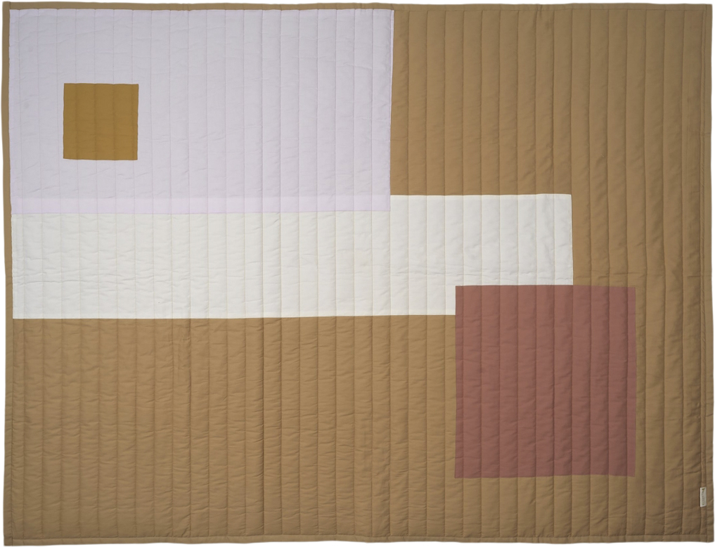 Quilted Blanket Graphic Caramel mix
