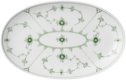 Grøn Mussel Asiet, 23,5 cm