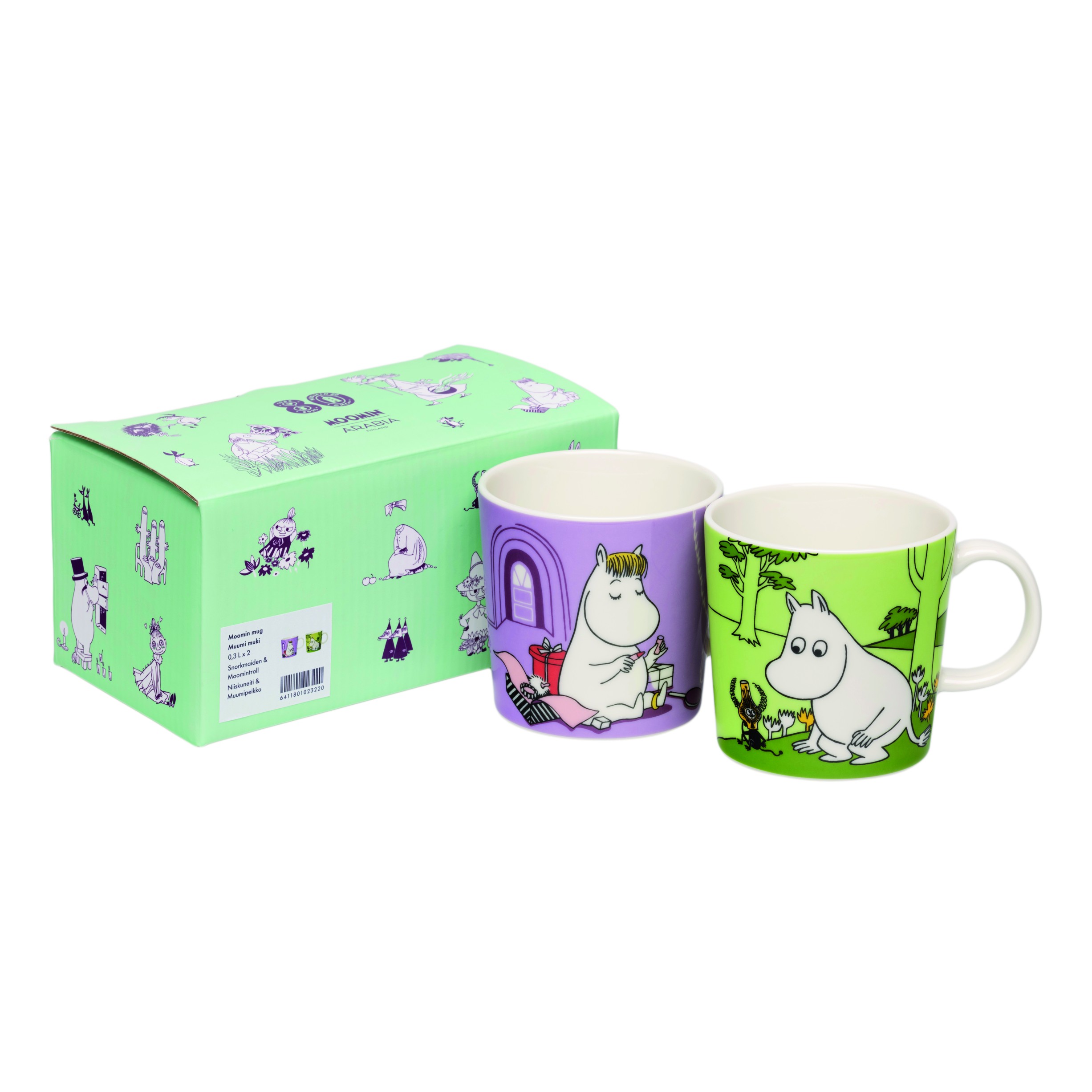 Moomin Arabia 30cl Krus 2stk Snorkfrøken og Mumitrolden