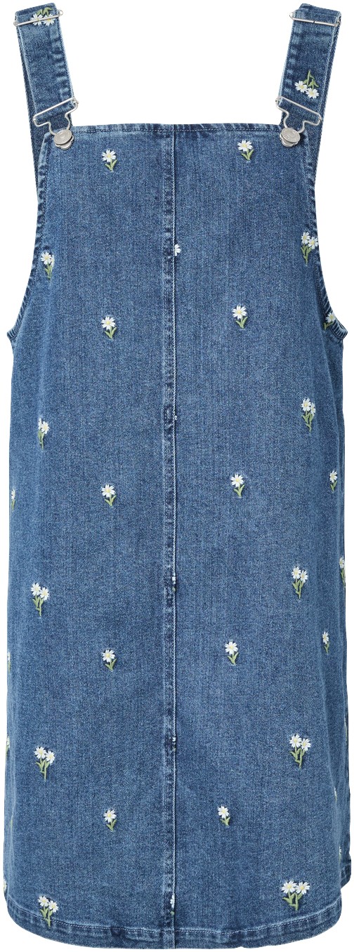 Pcflora SL Denim EMB Spencer Dress