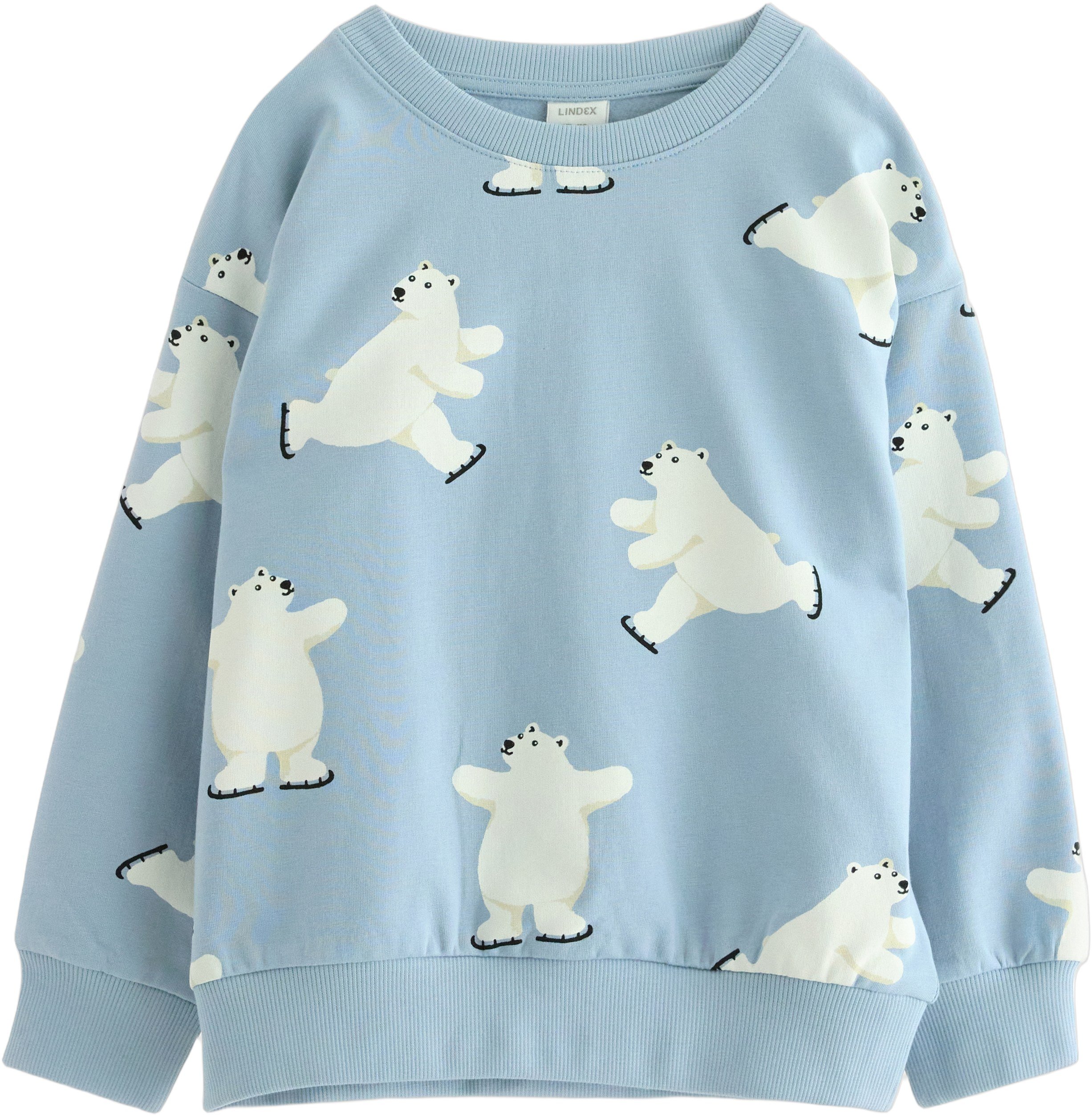 Bekväm Sweatshirt i Bomullstrikå me