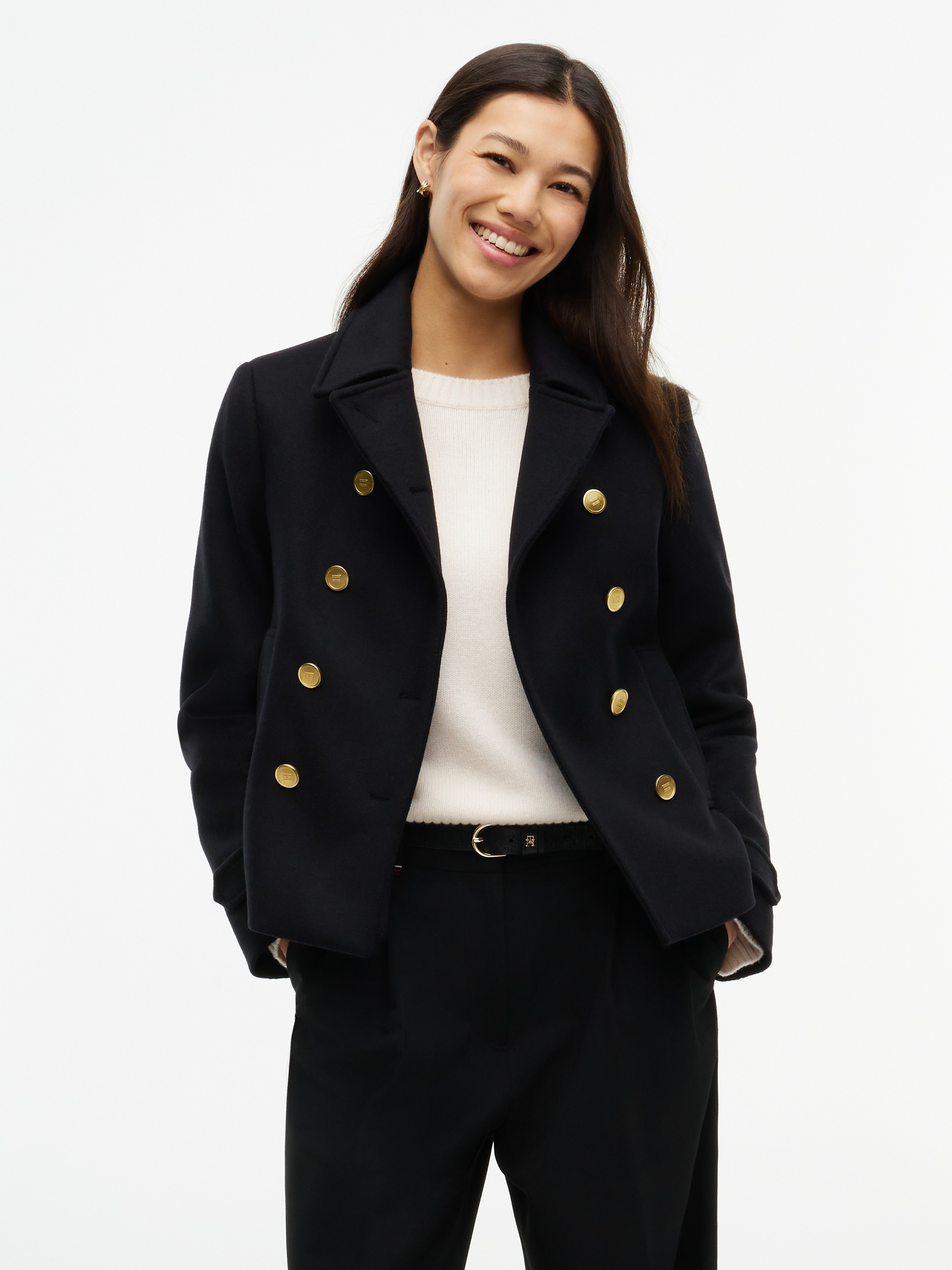 Wool Peacoat Jacket