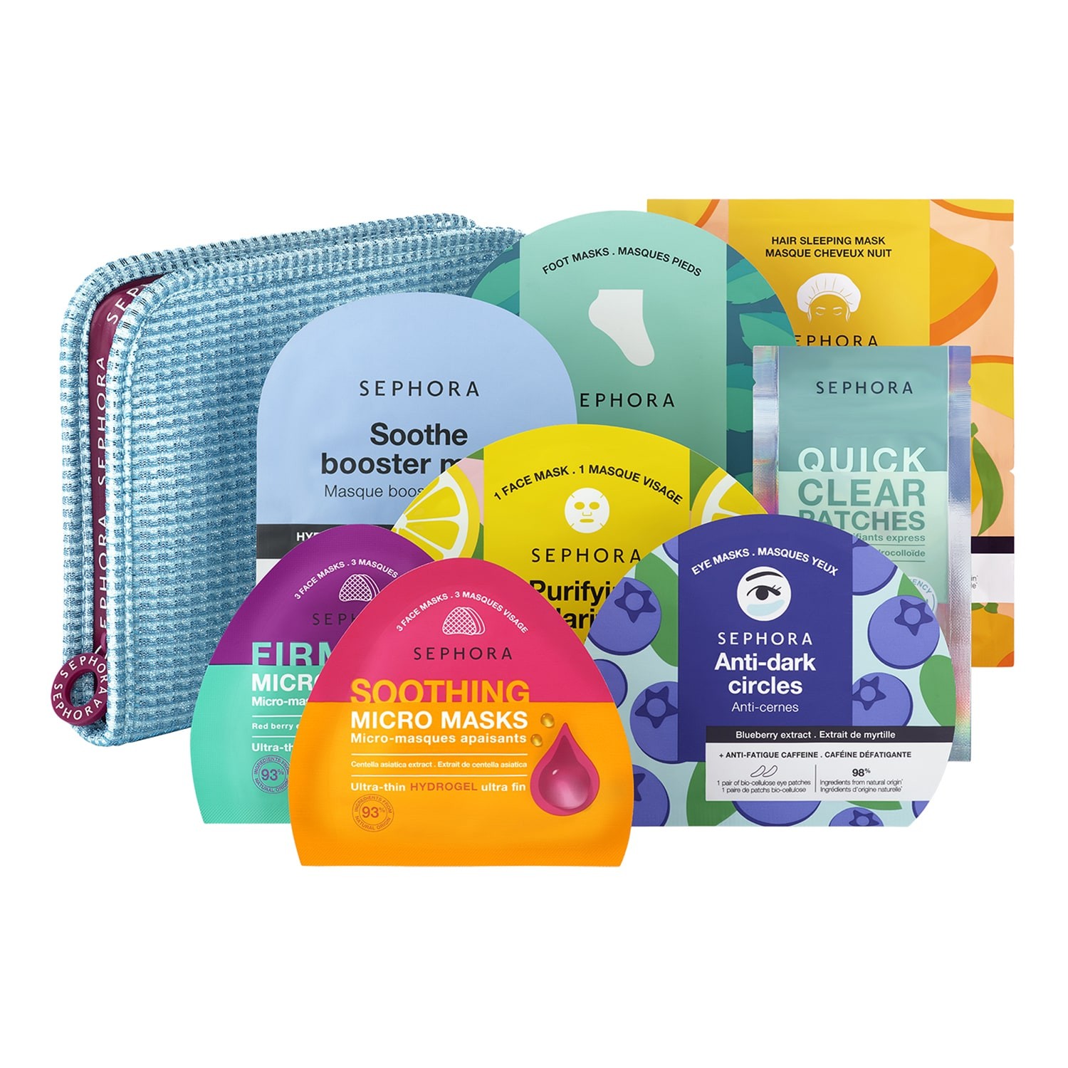 THE Selfcare Edit Sæt med 8 Masker til Ansigt, Øjne og Krop