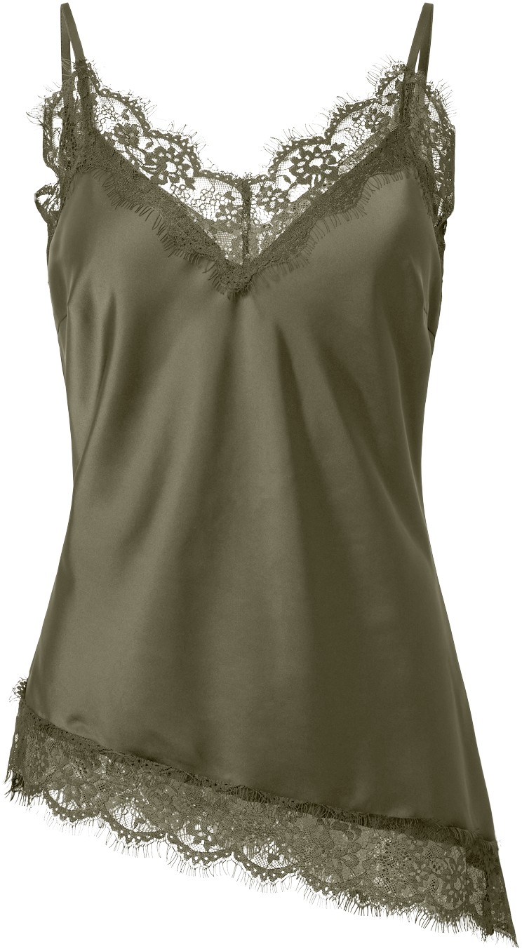 Pcnomi Strap Satin Lace TOP WVN