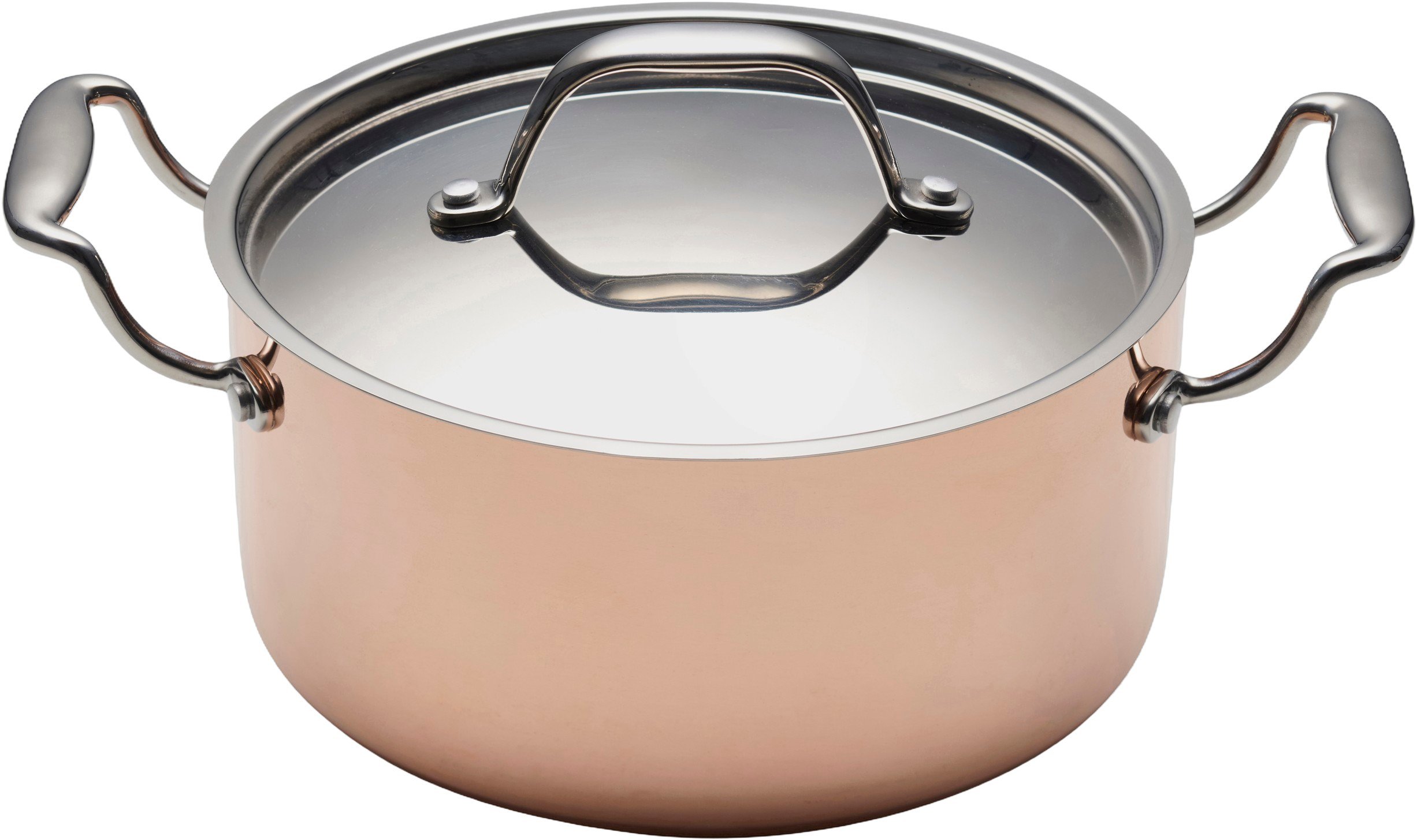 Gryde med lÃ¥g 3 Liter Kobber