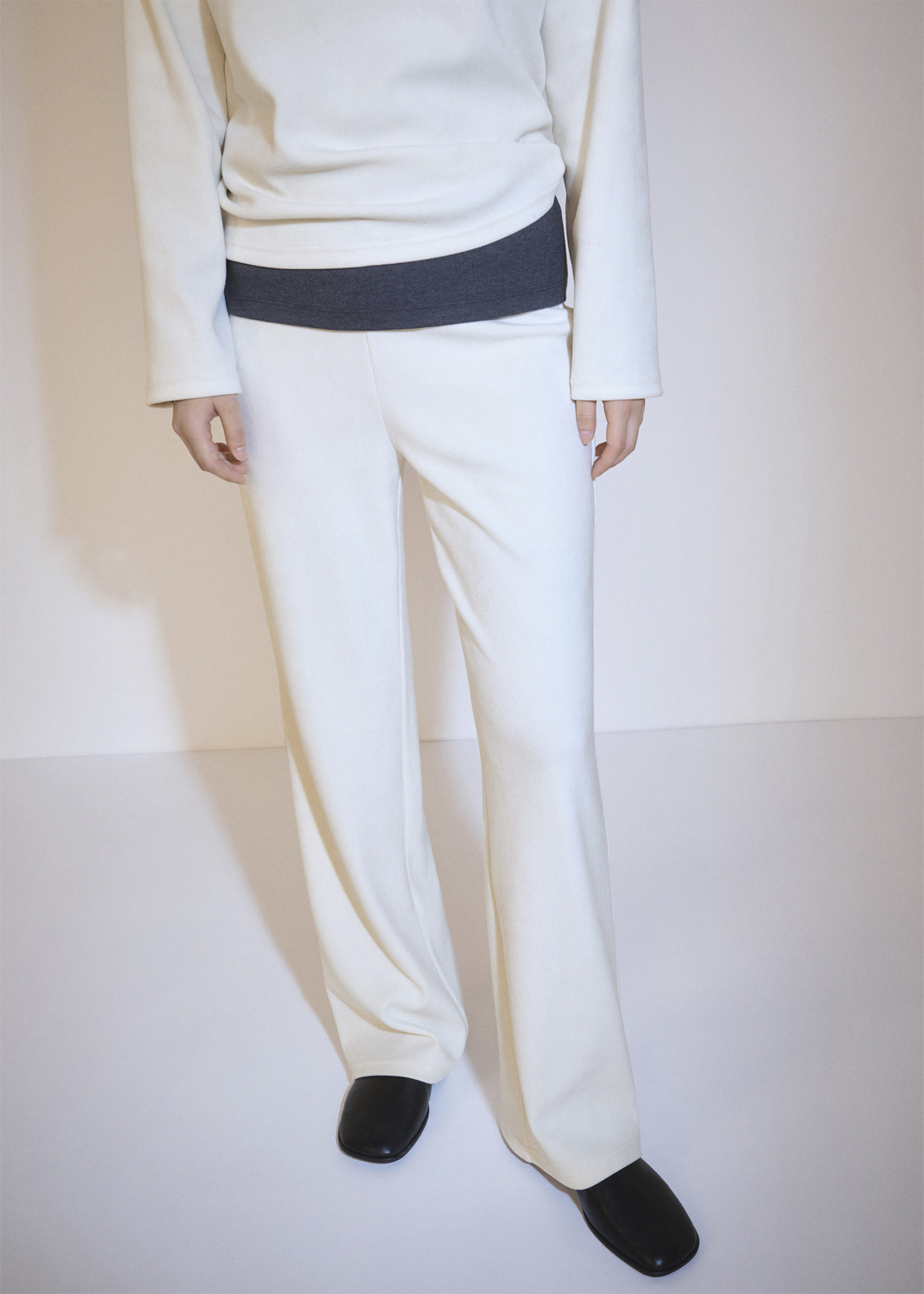 Corduroy Straight Trousers
