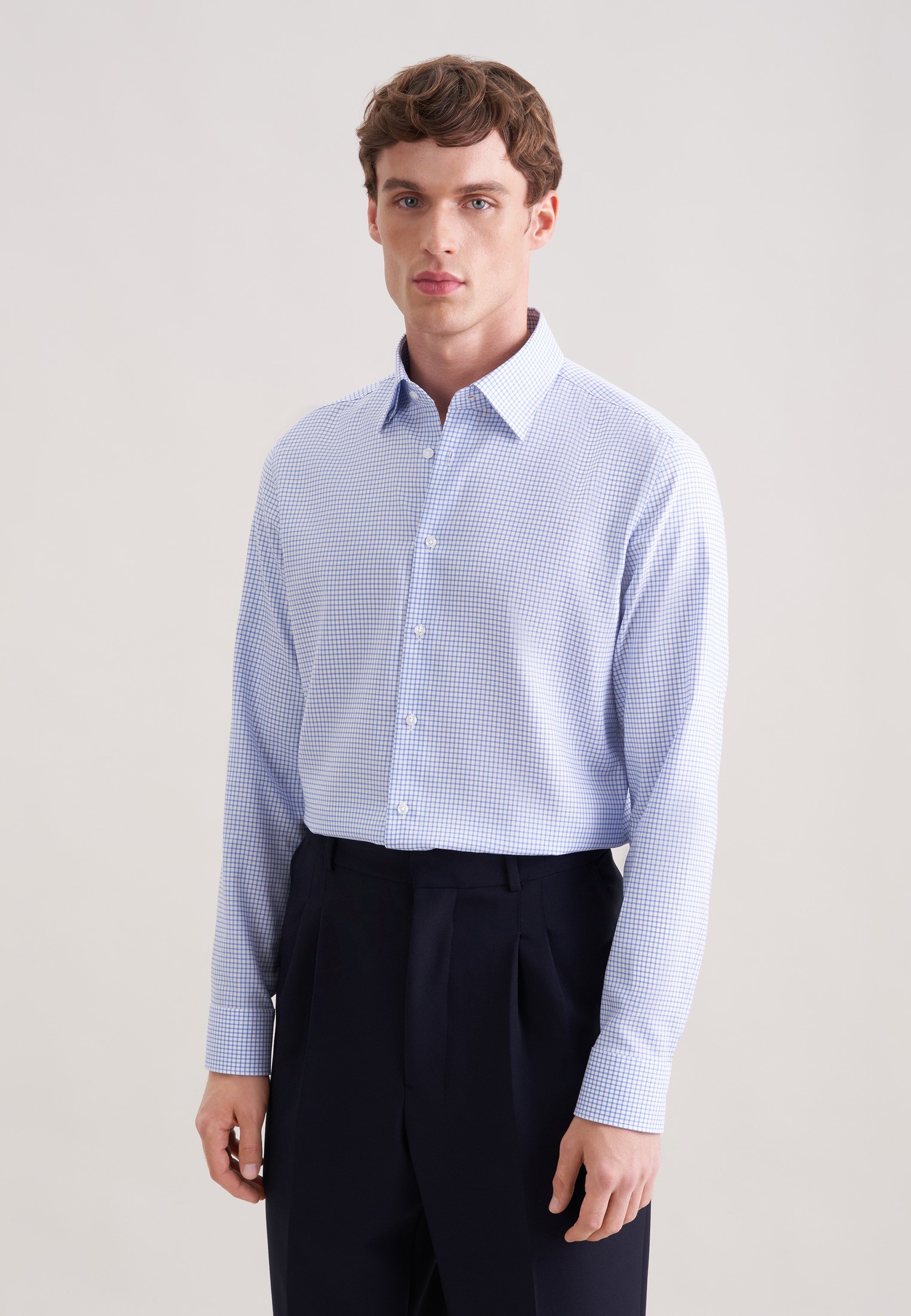 Business Shirt Slim 1/1 Coveredbutton-down-collar Check - Køb til DKK 349 - Spar 30%
