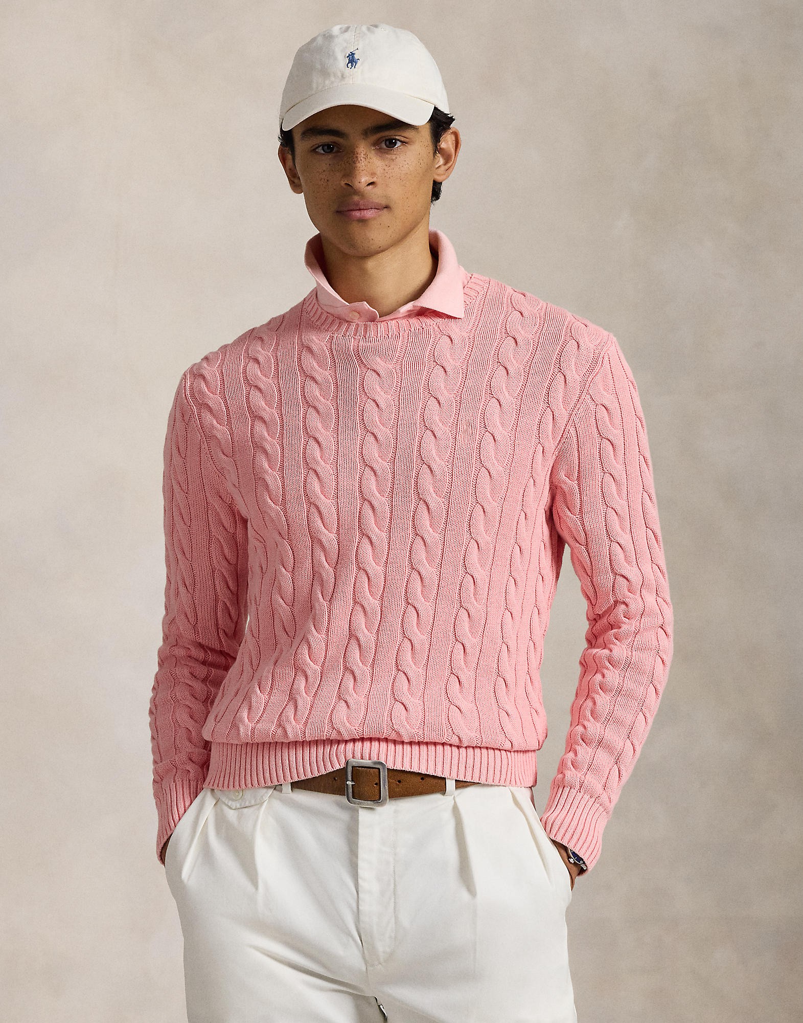Cablcableknit Cotton Sweater