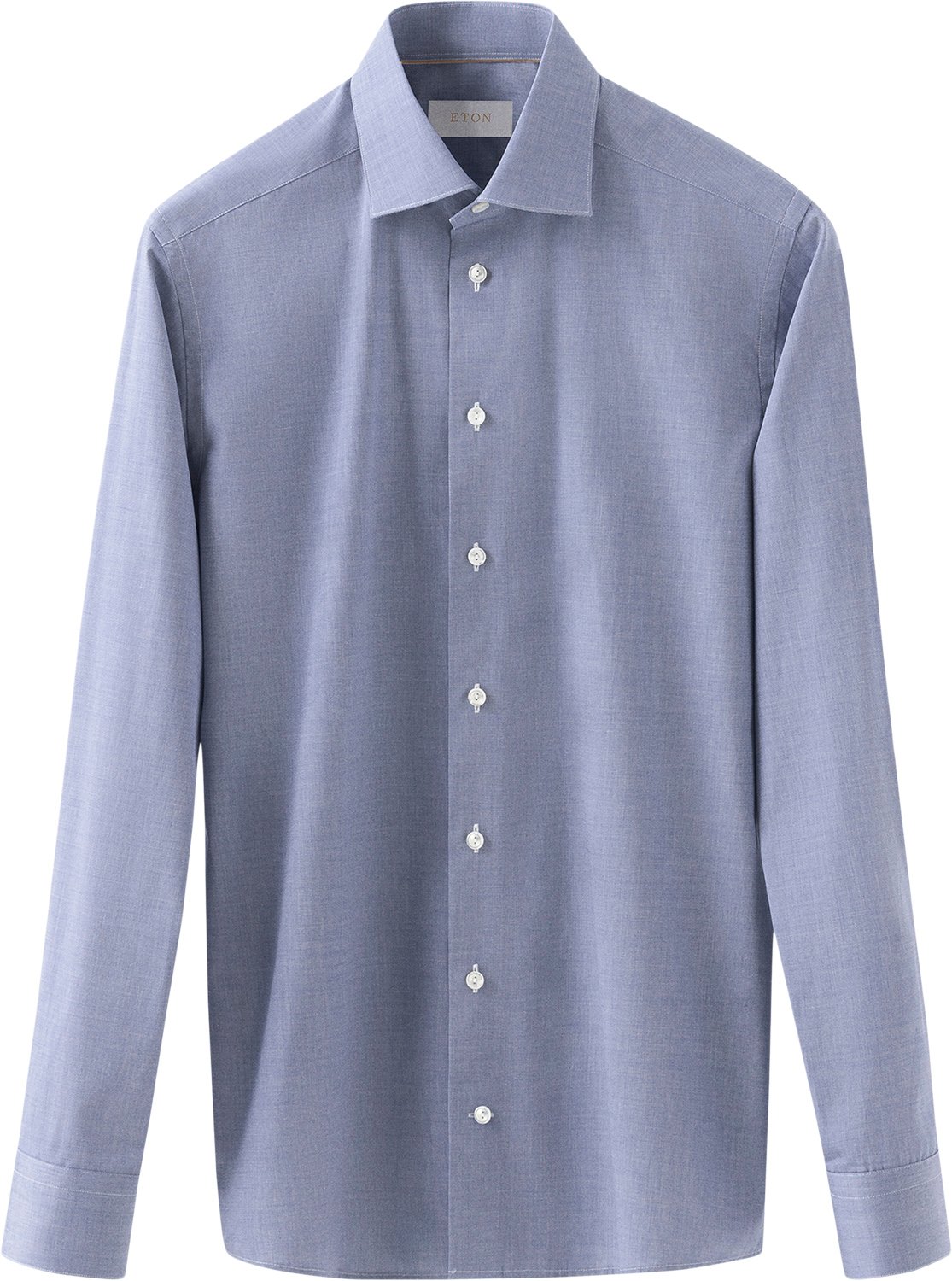 Slim Fit Dark Blue Chambray Elevated Poplin Shirt