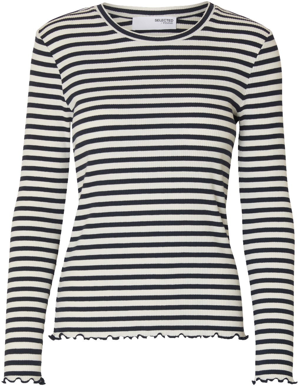 Slfanna LS Crew Neck TEE STR Noos