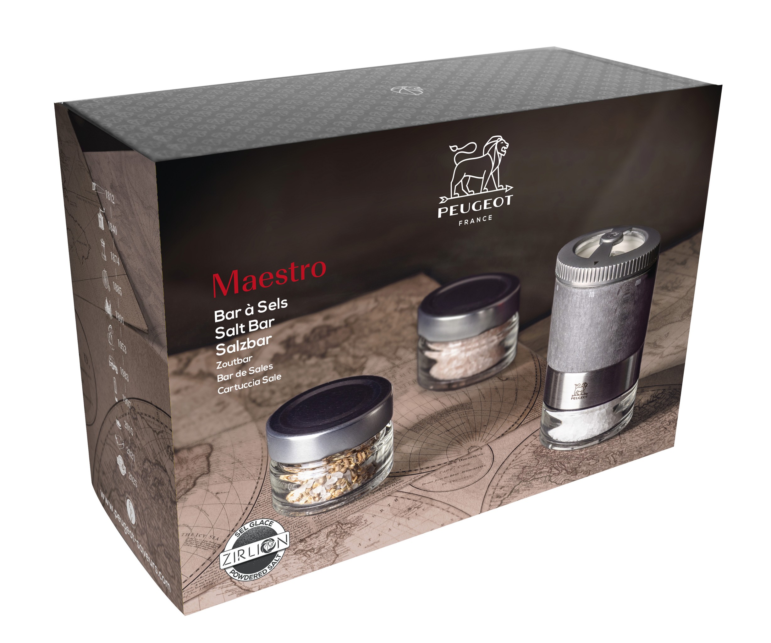 Maestro Gaveboks Grafit + Glas & Slags Salt