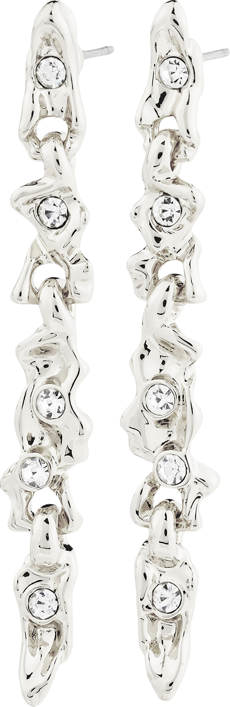 Sunset Crystal Earrings Silverplated