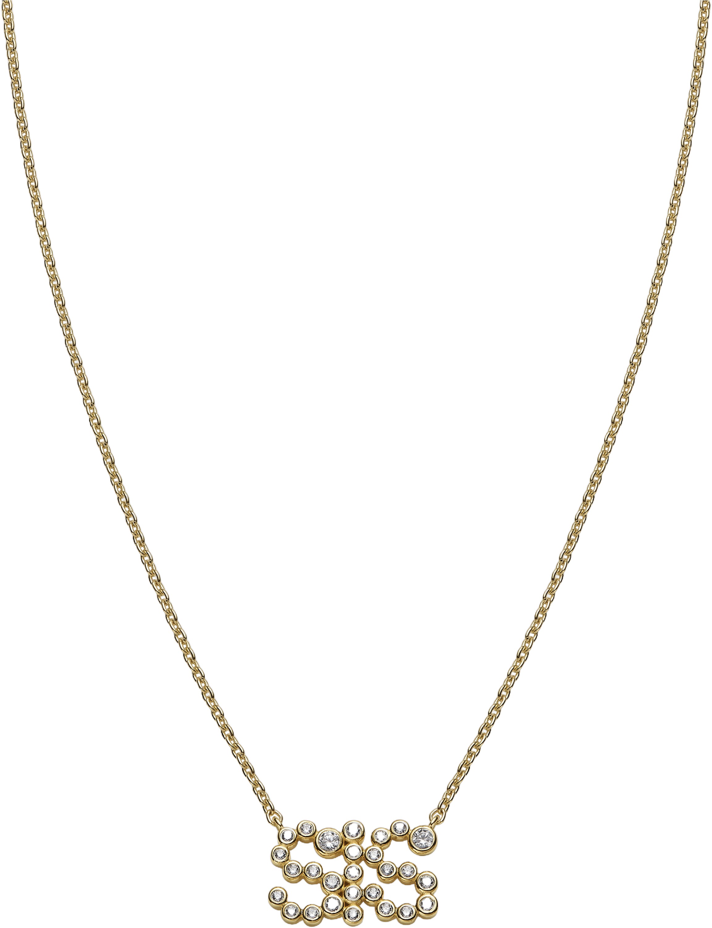 SIS Collet Necklace Gold