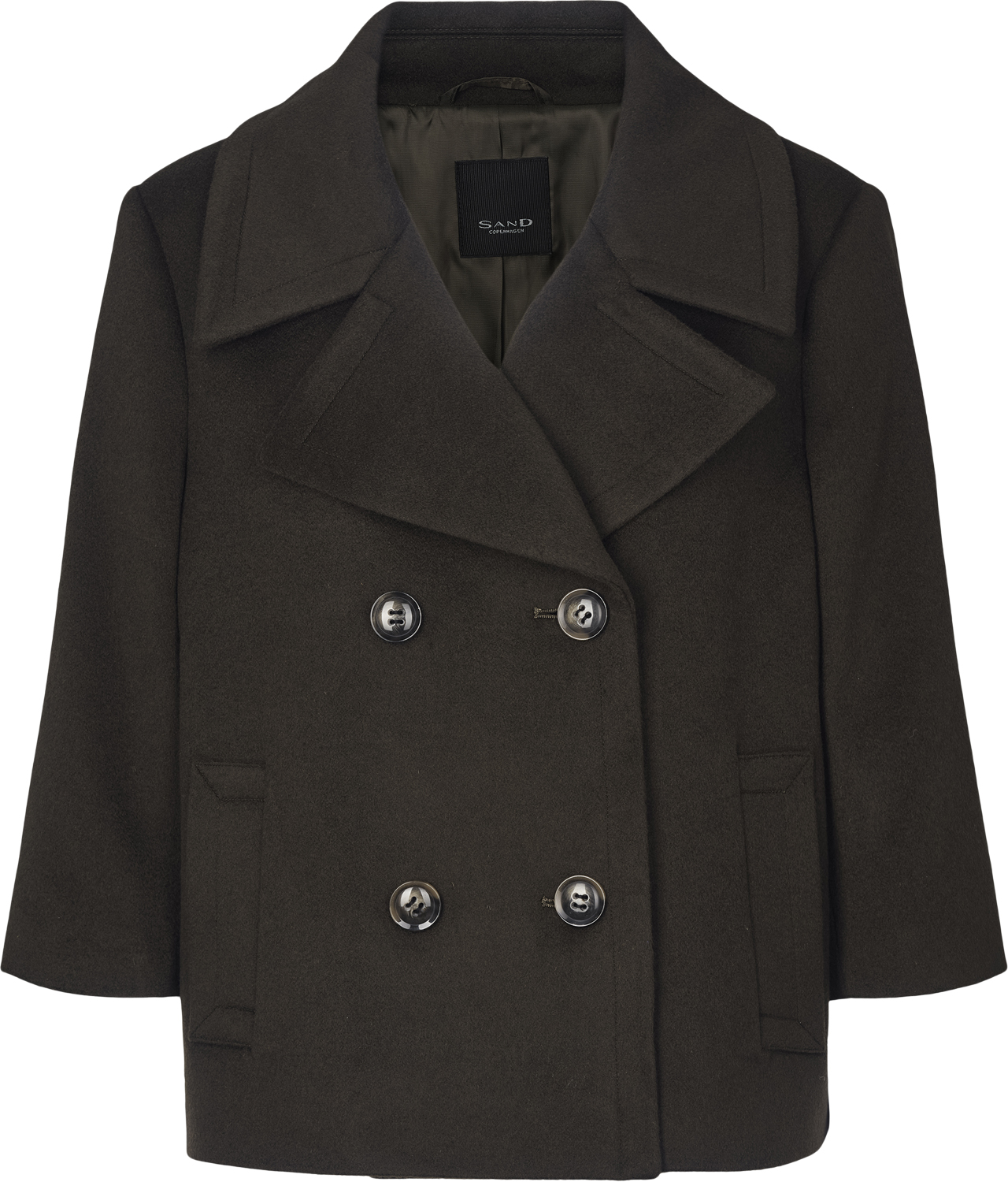 Cashmere Coat W Delwyn Short