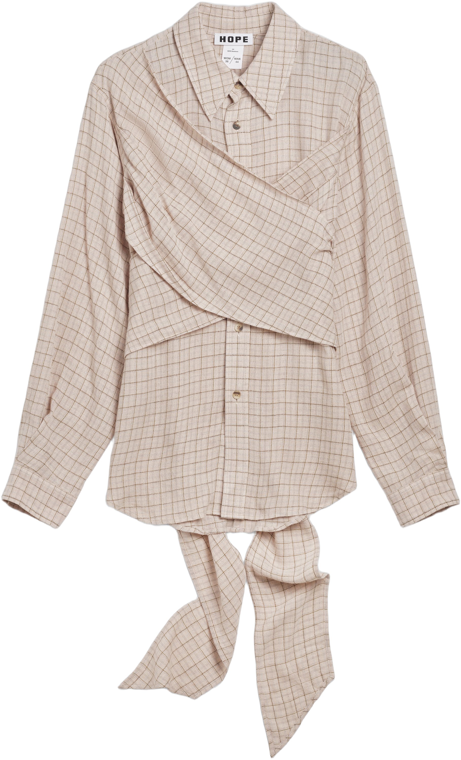 Twisty Shirt Airy Pink Check34