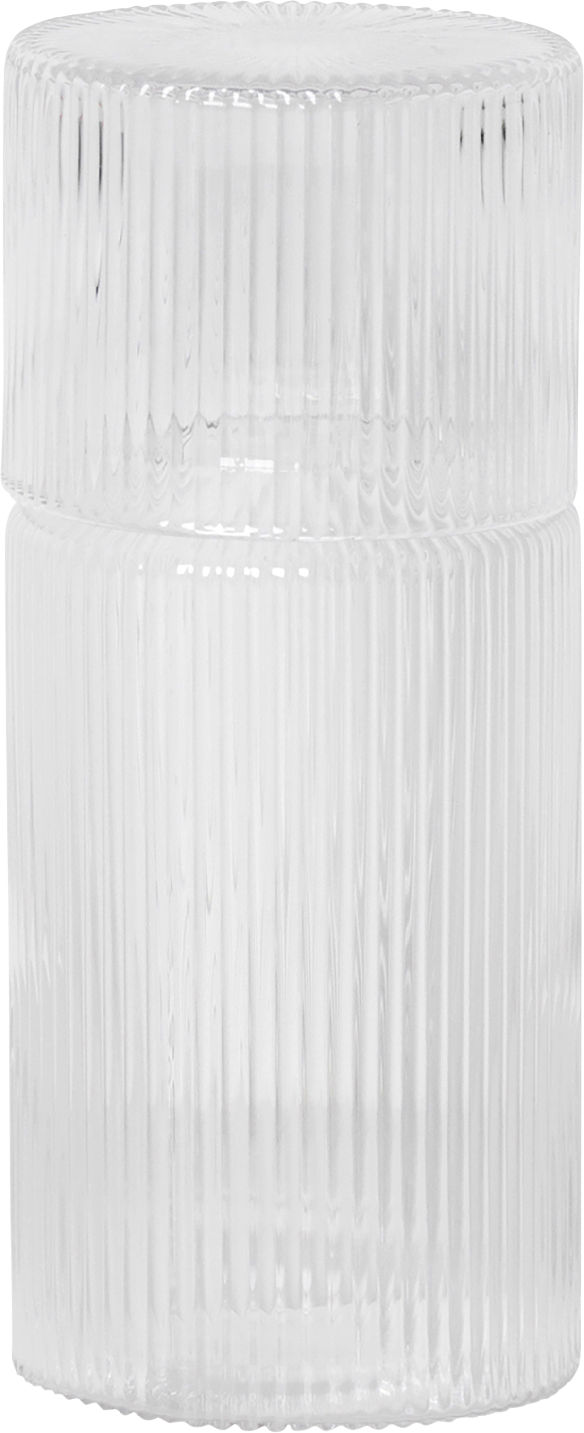 Ripple Small Carafe Set Clear