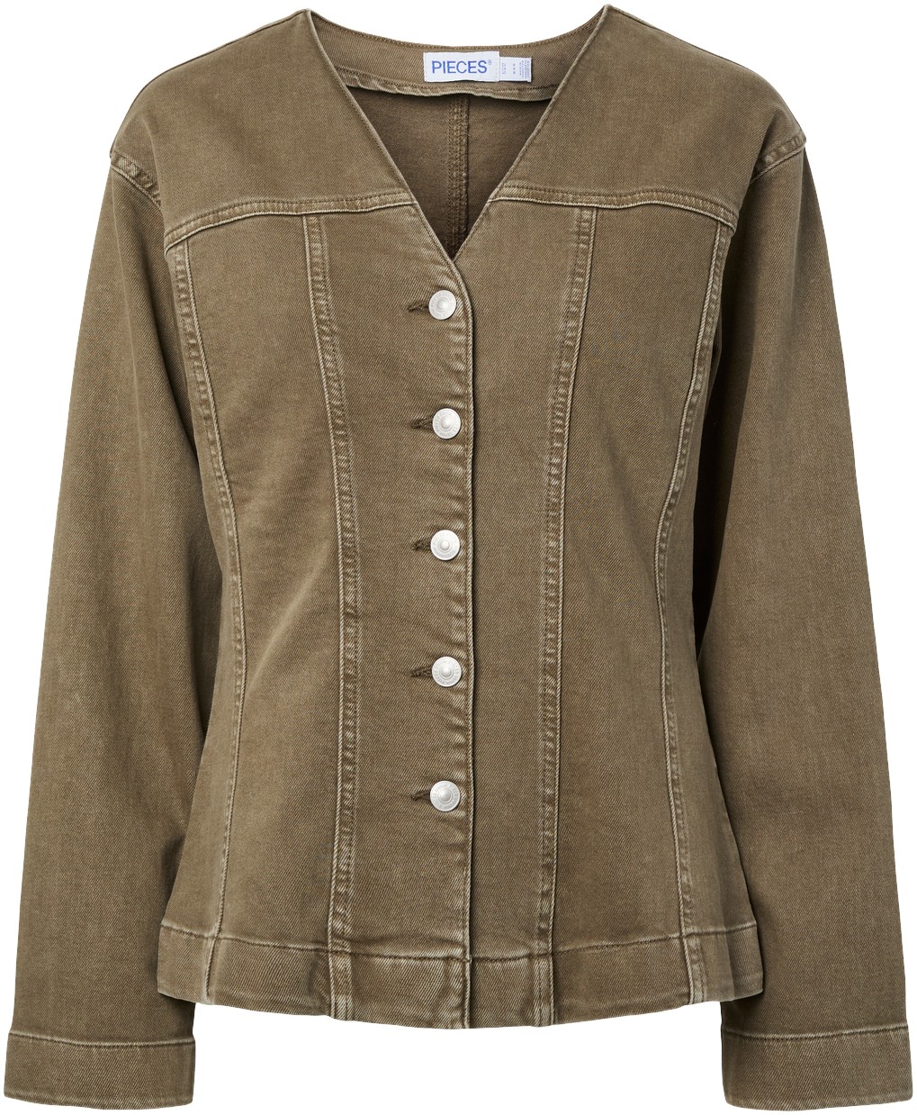 Pcsilke LS COL Denim Shirt
