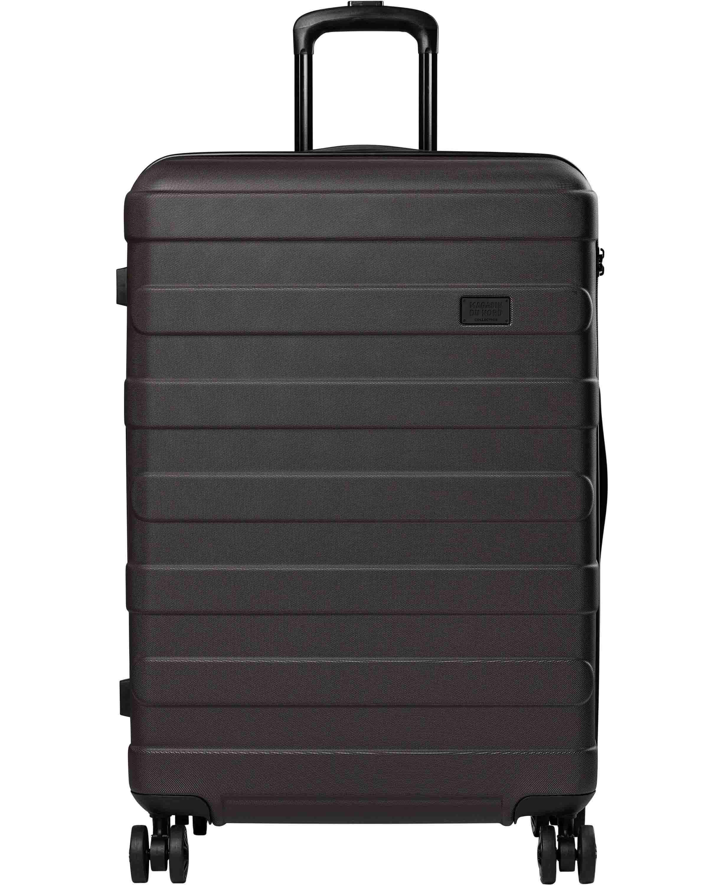 Meta Dark Brown Suitcase L