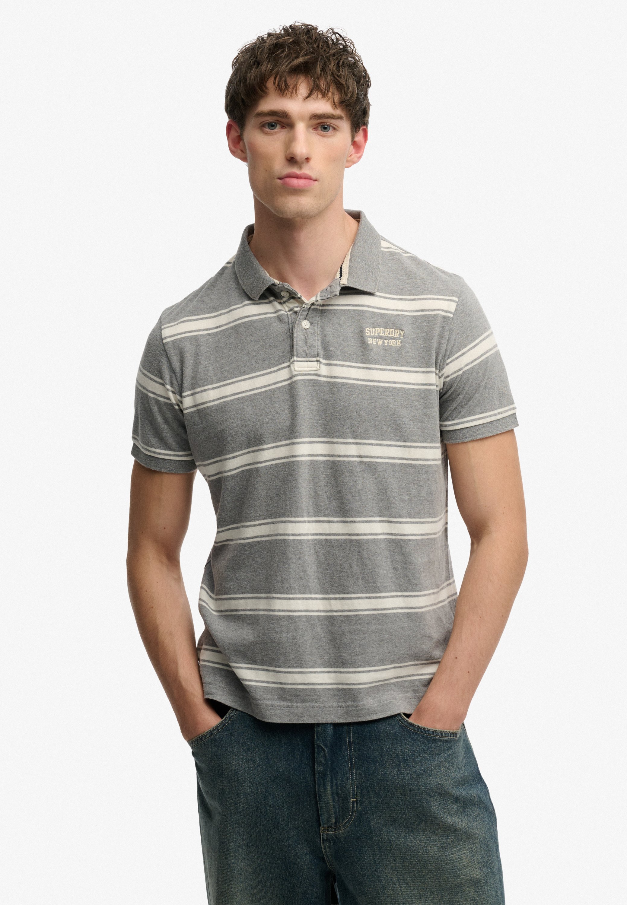 Vintage Stripe Jersey Polo - Køb til DKK 314 - Spar 30%