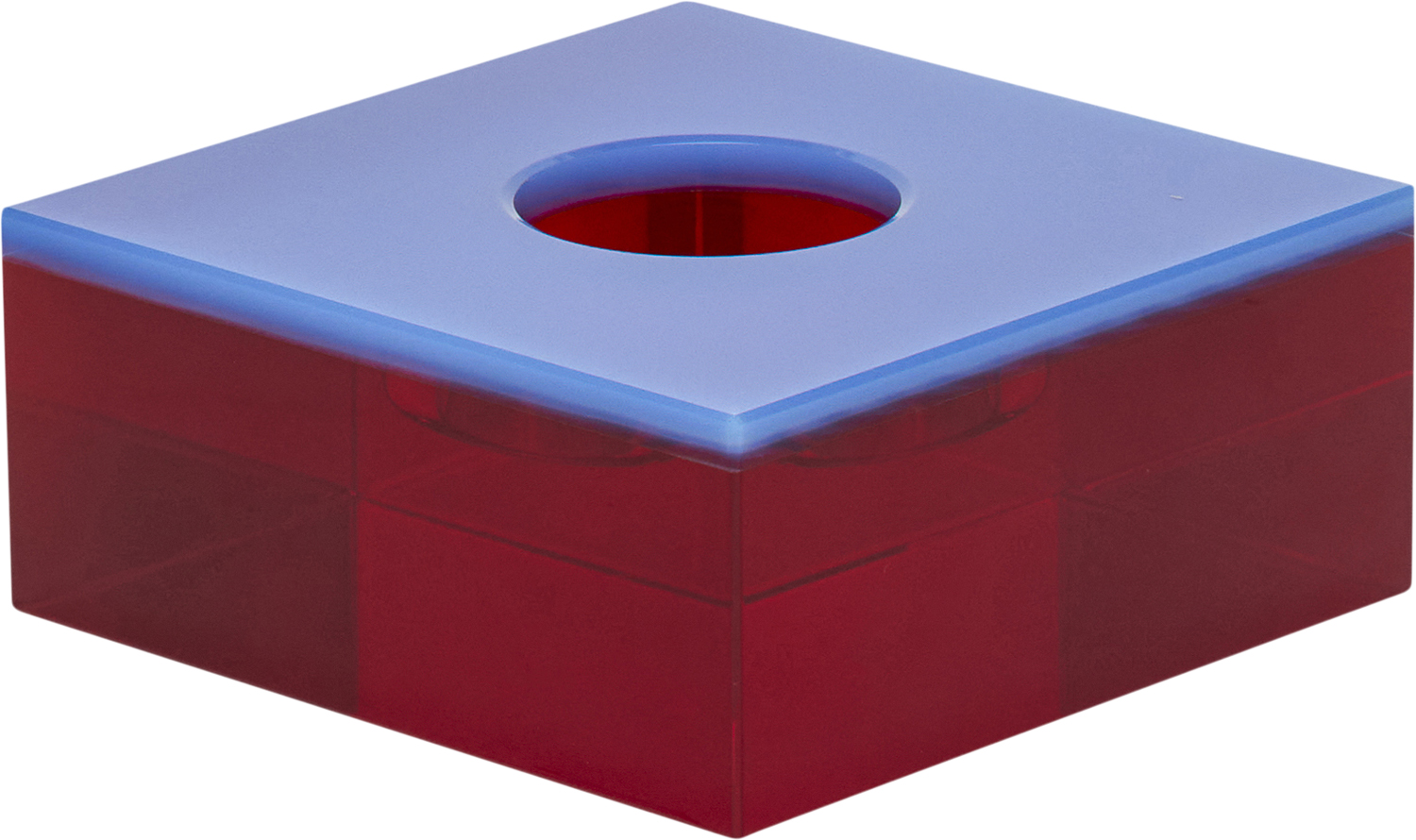 Flux Tealight Holder Blue/red