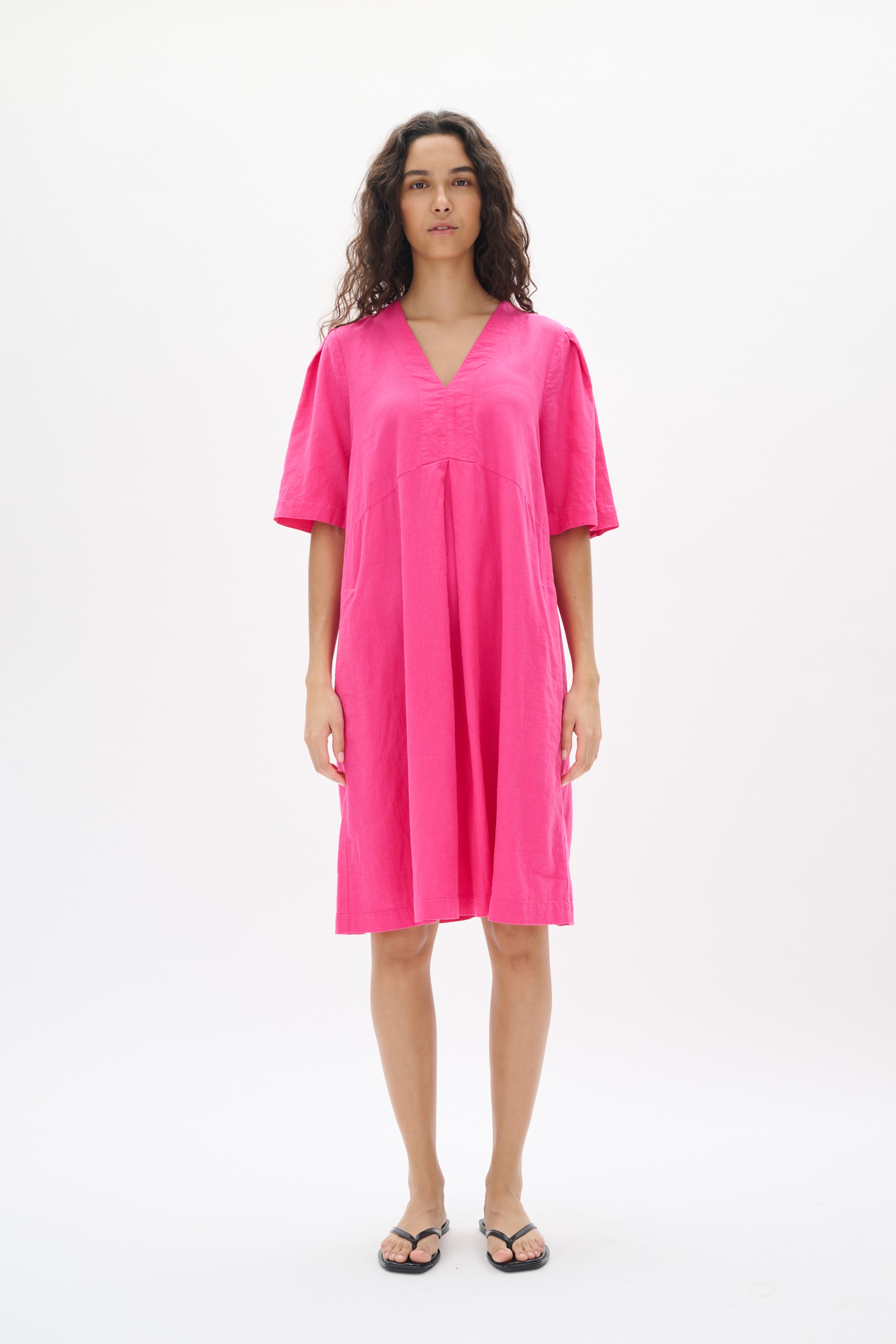 Rimoneiw Short Linen Dress