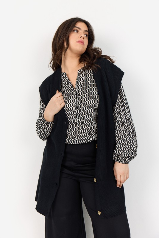 Curvy Wananine 1 Vest Sort