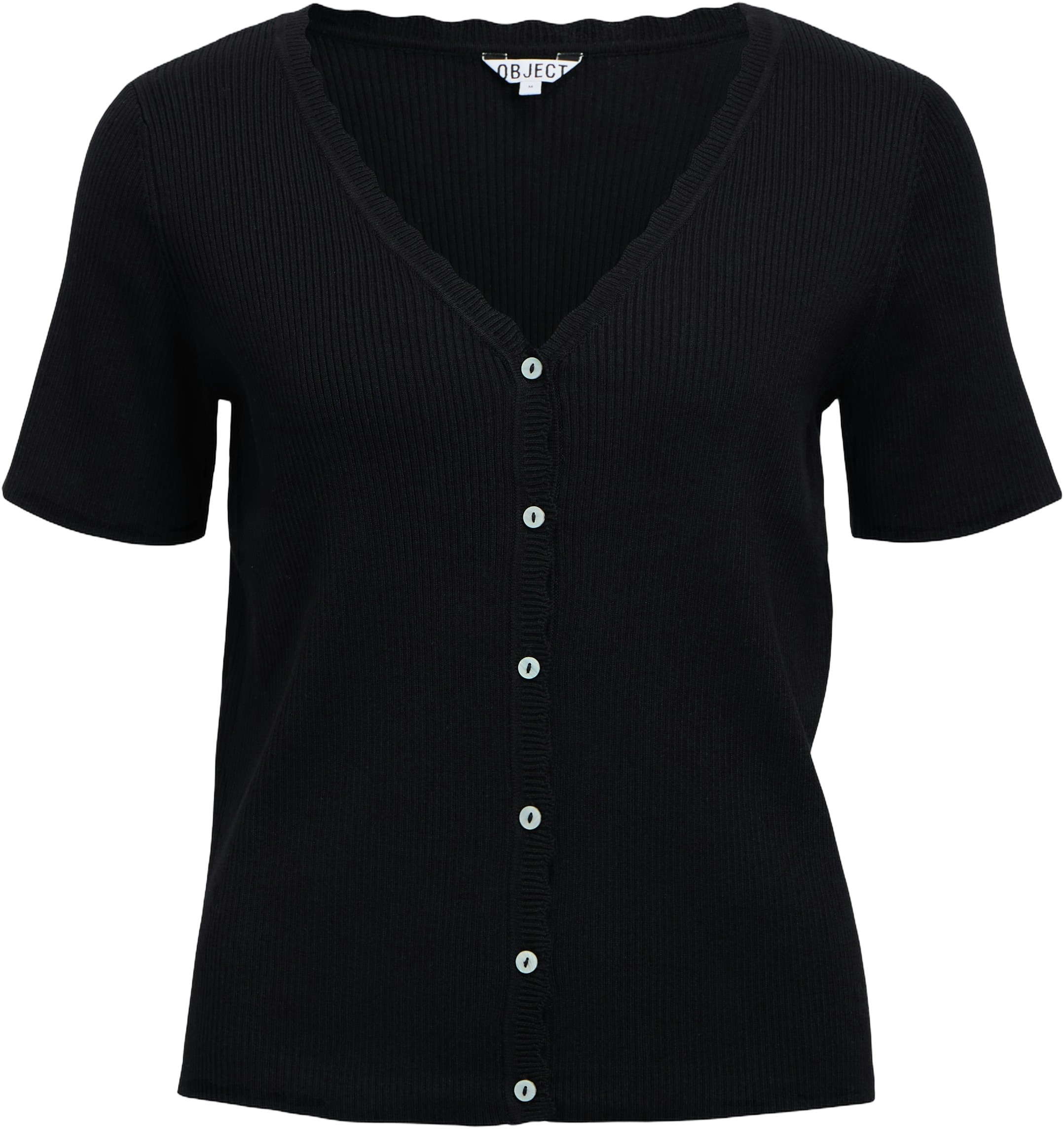 Objkelly S/S RE Vneck Cardigan NOO