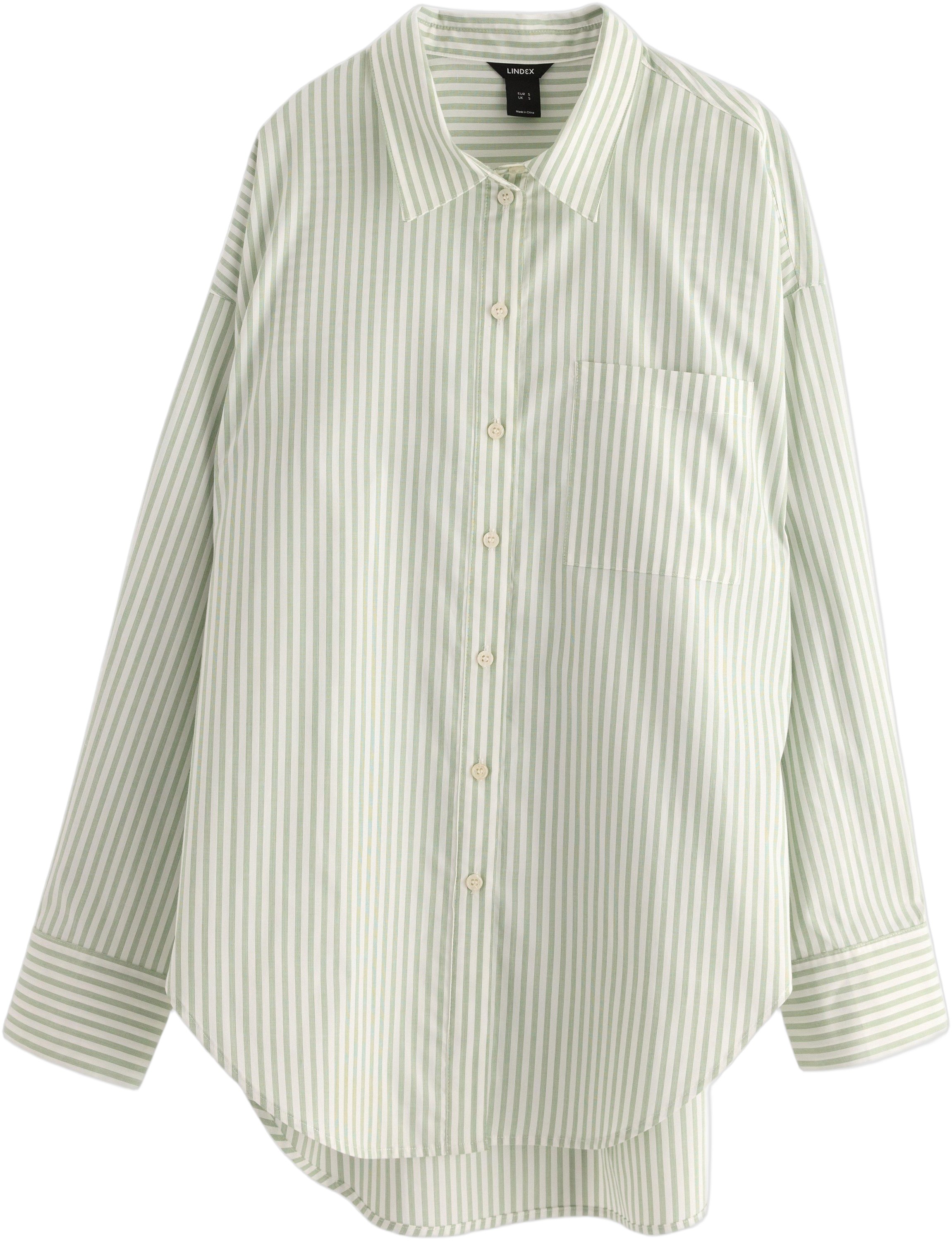 Oversized Skjorte med Lange Ærmer