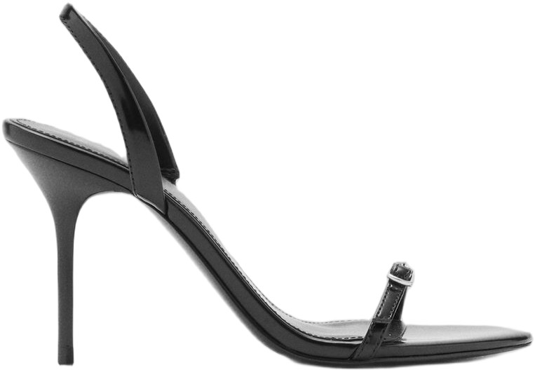 Stiletto Heel Sandal With Buckle