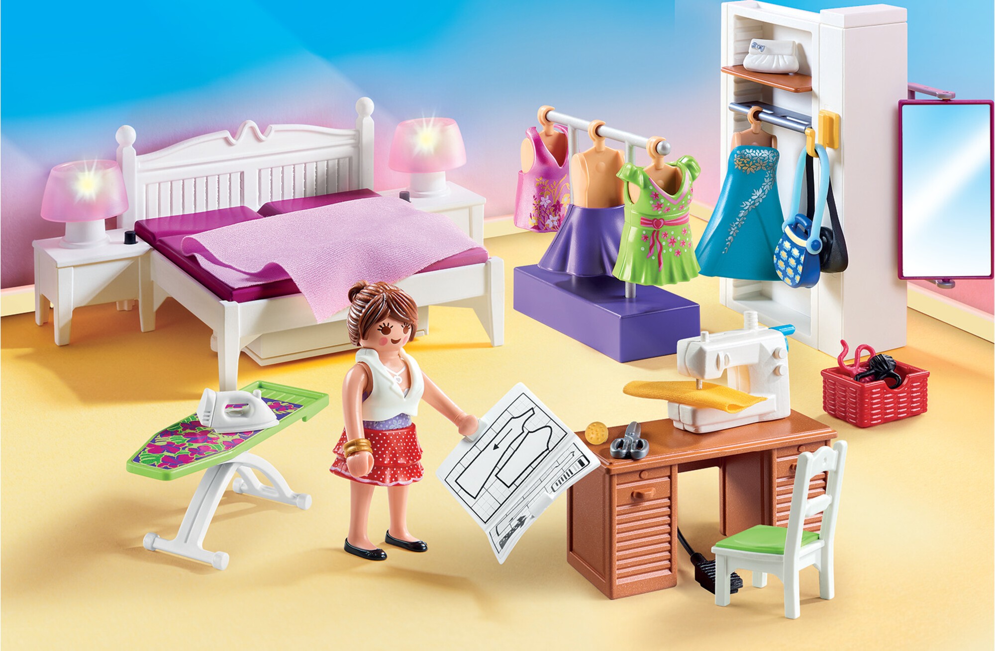 Bedroom With Sewing Corne