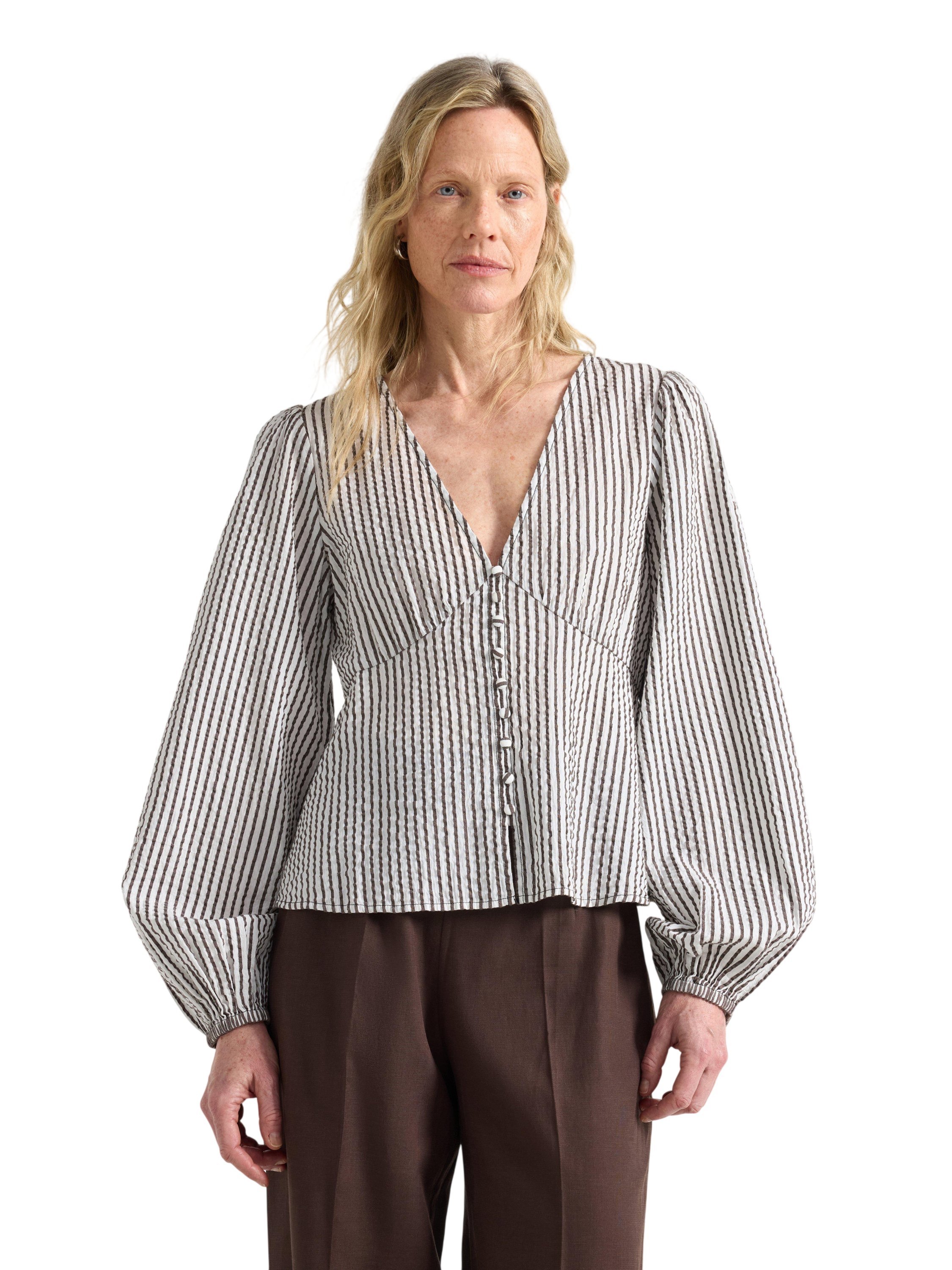 Woven Blouse in Cotton With Long sl